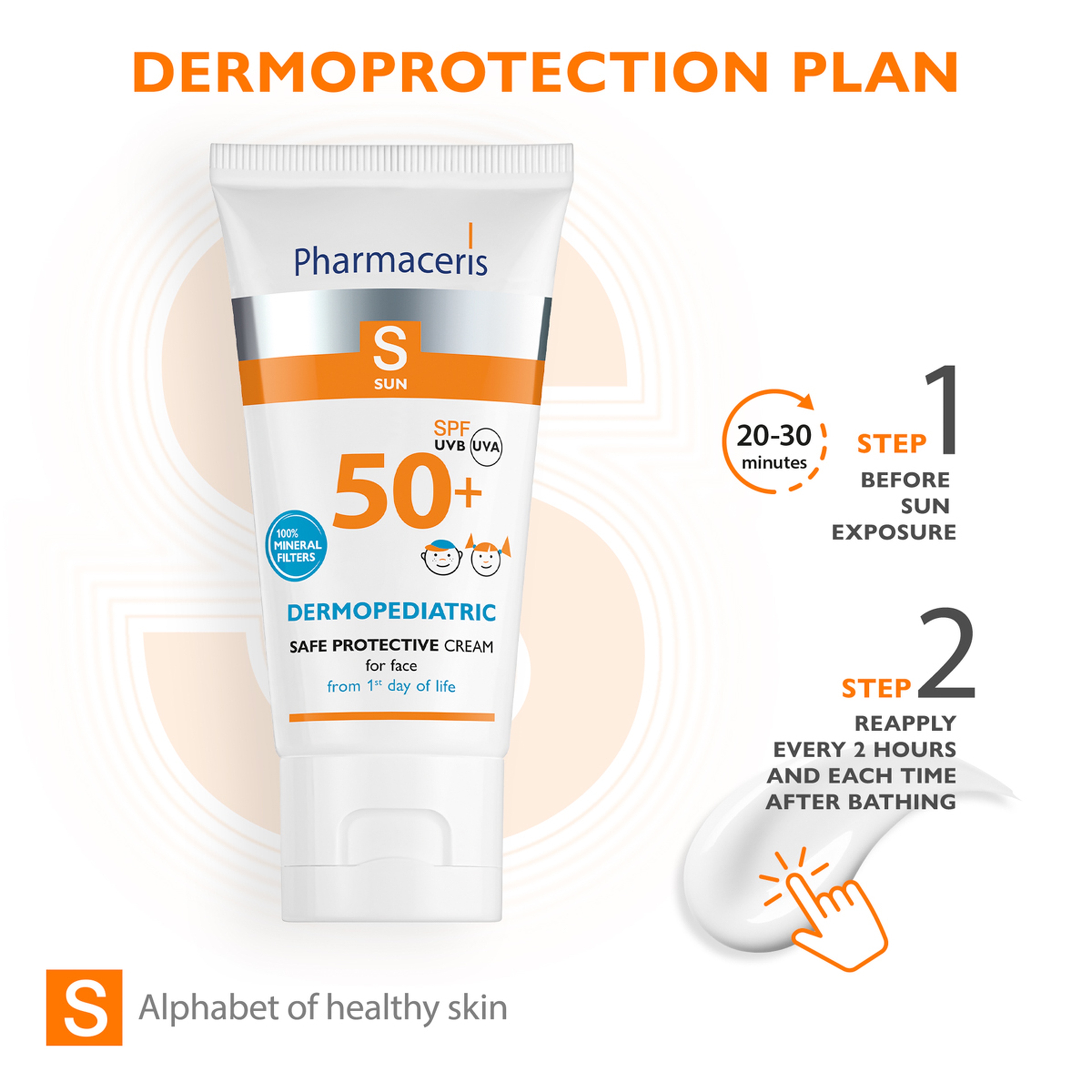 فارماسيريس كريم واقي شمس للأطفال والرضع حمايه 50 - 50 مل