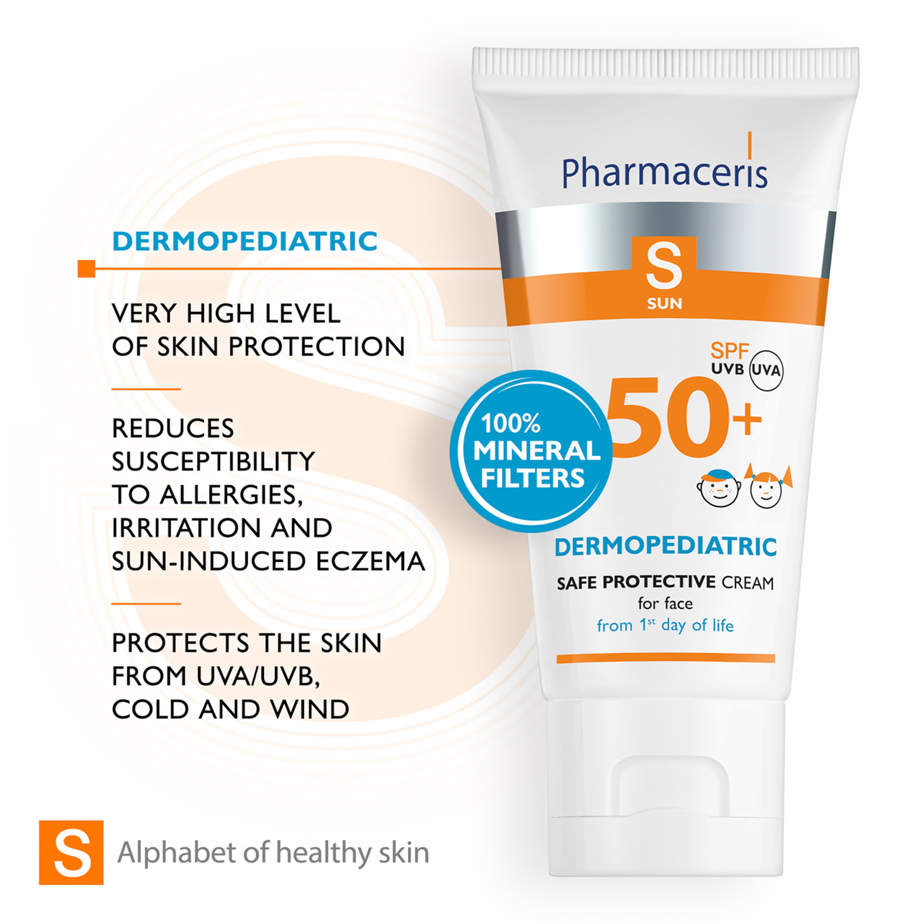 فارماسيريس كريم واقي شمس للأطفال والرضع حمايه 50 - 50 مل