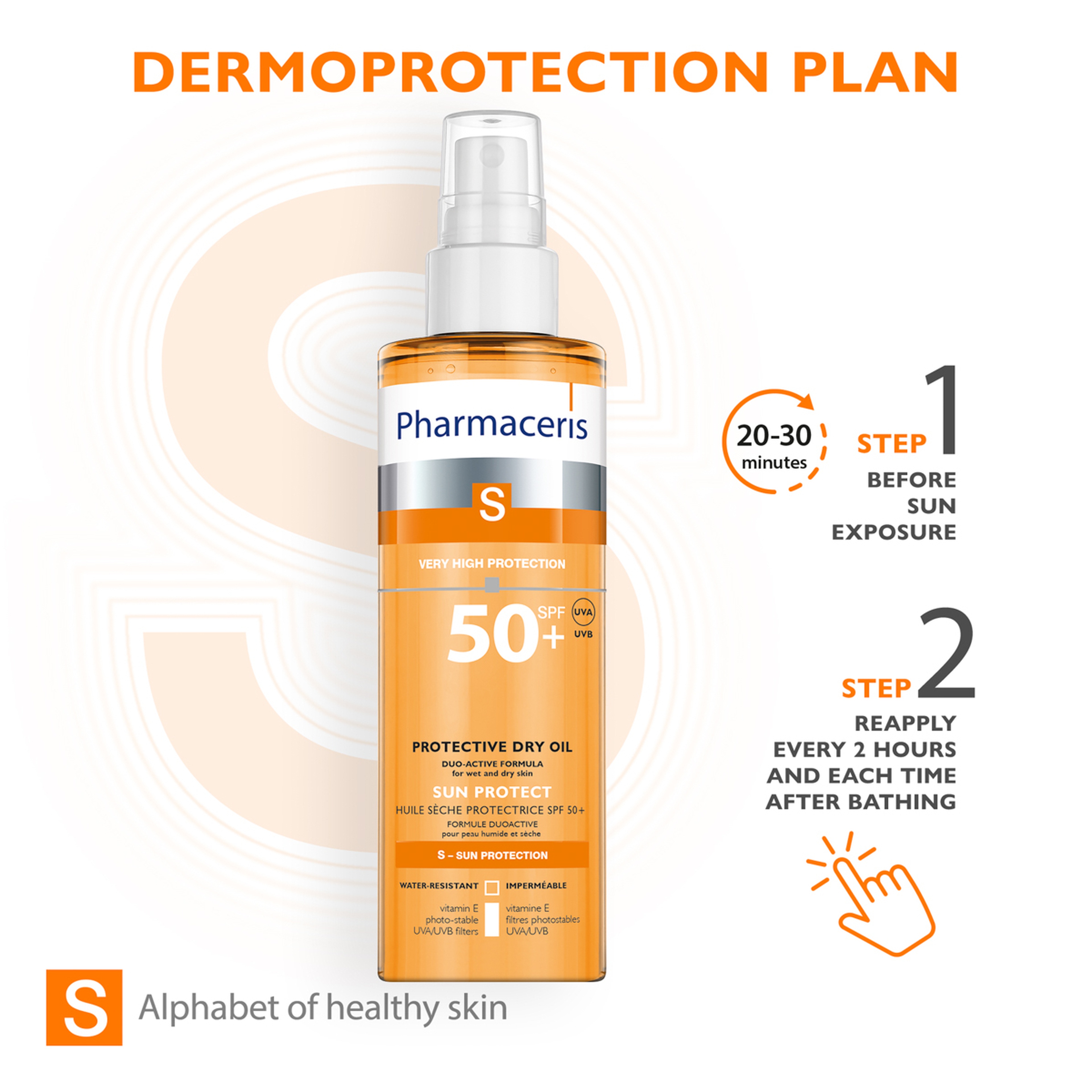 فارماسيرز زيت واقي من الشمس 50+ - 200 مل