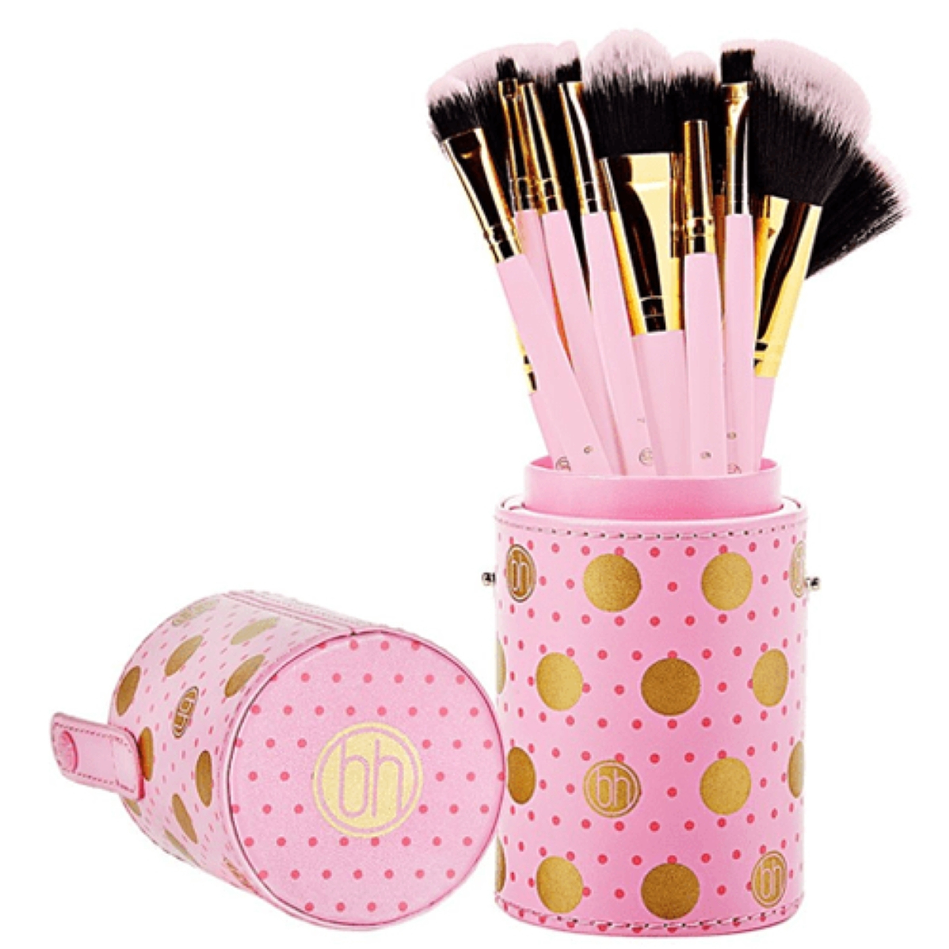 BH Cosmetics Pink Dot Collection 2 Brush Set - 11 Brush