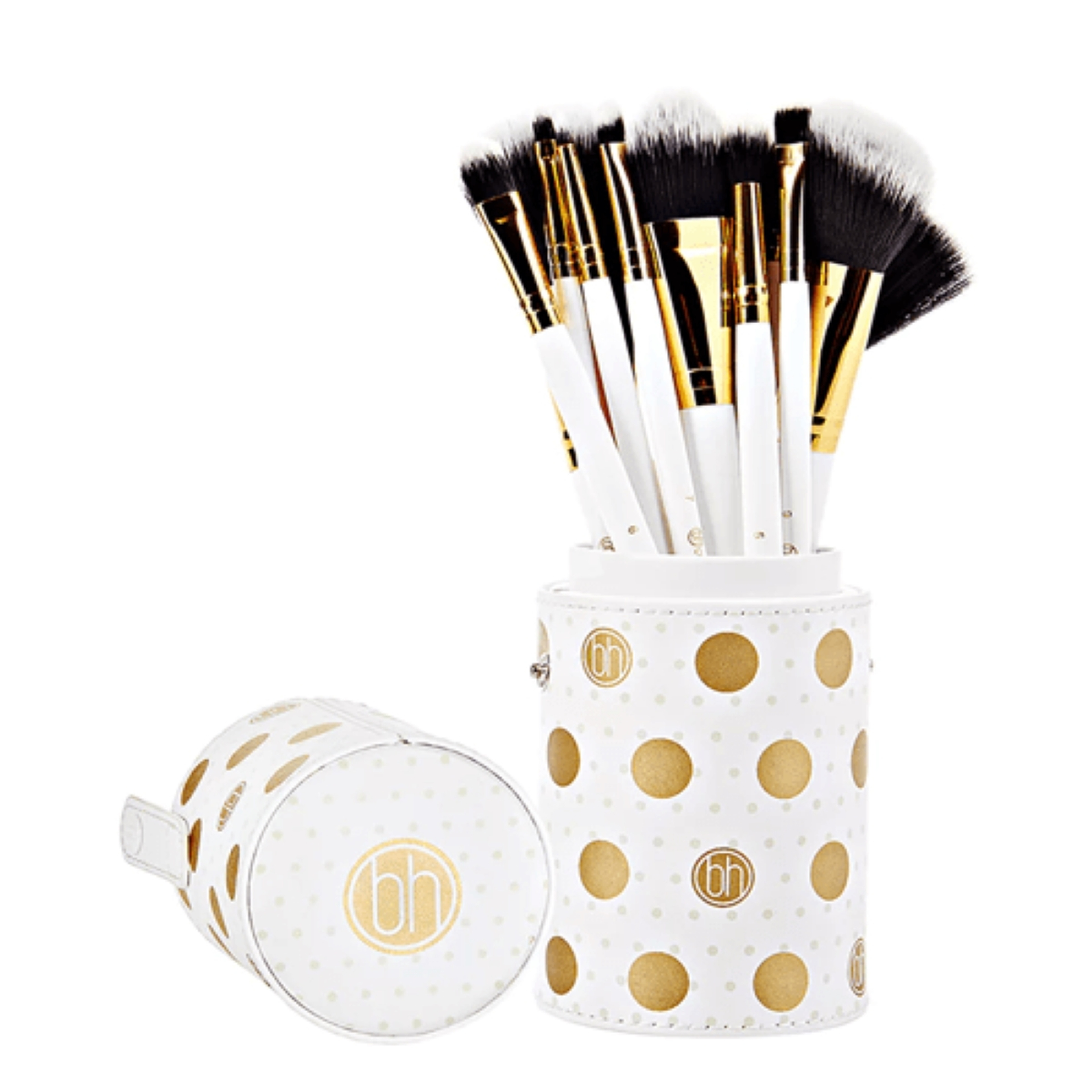 BH Cosmetics White Dot Collection Brush Set - 11 Piece