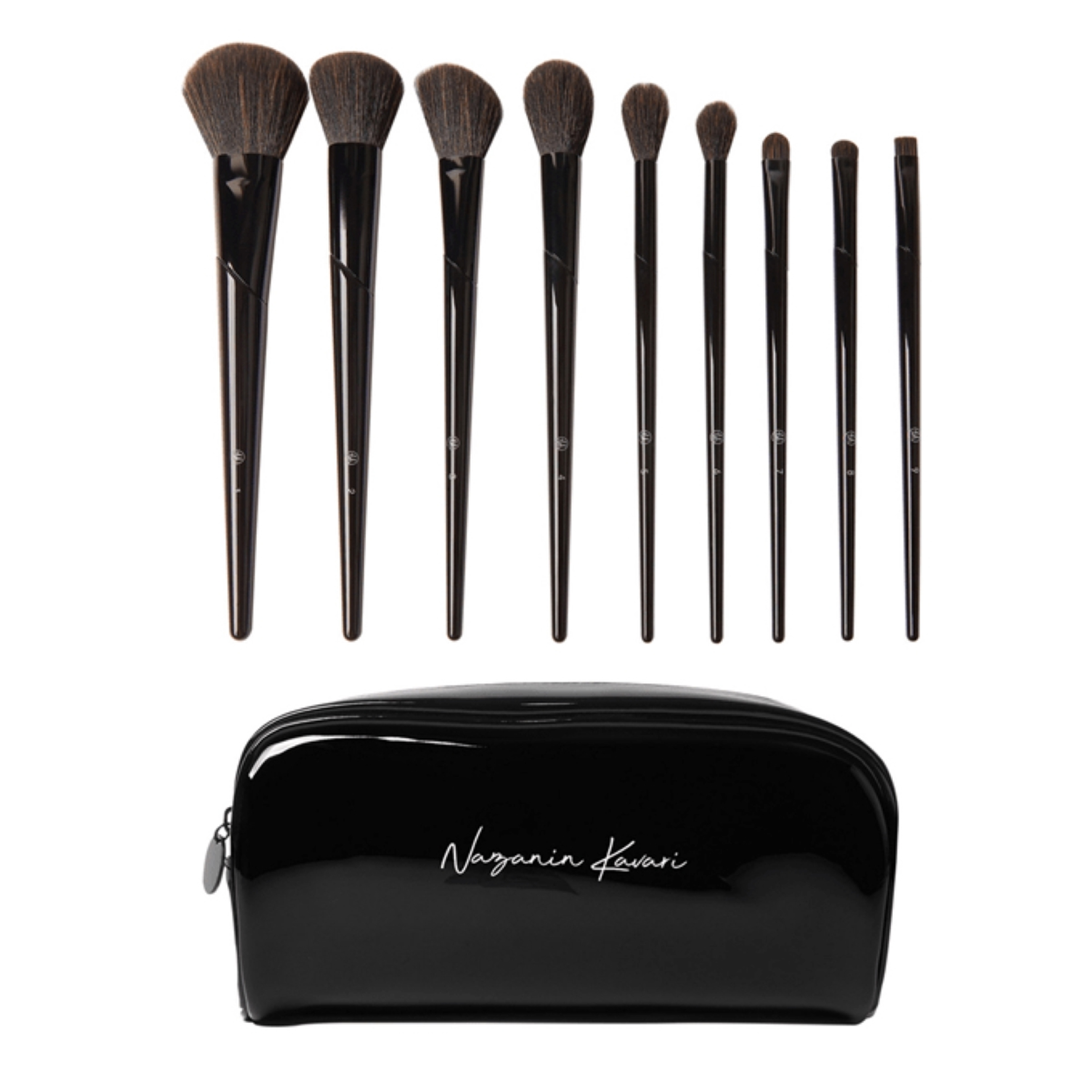 بي اتش طقم فرش مكياج 10 حبة - نازانين