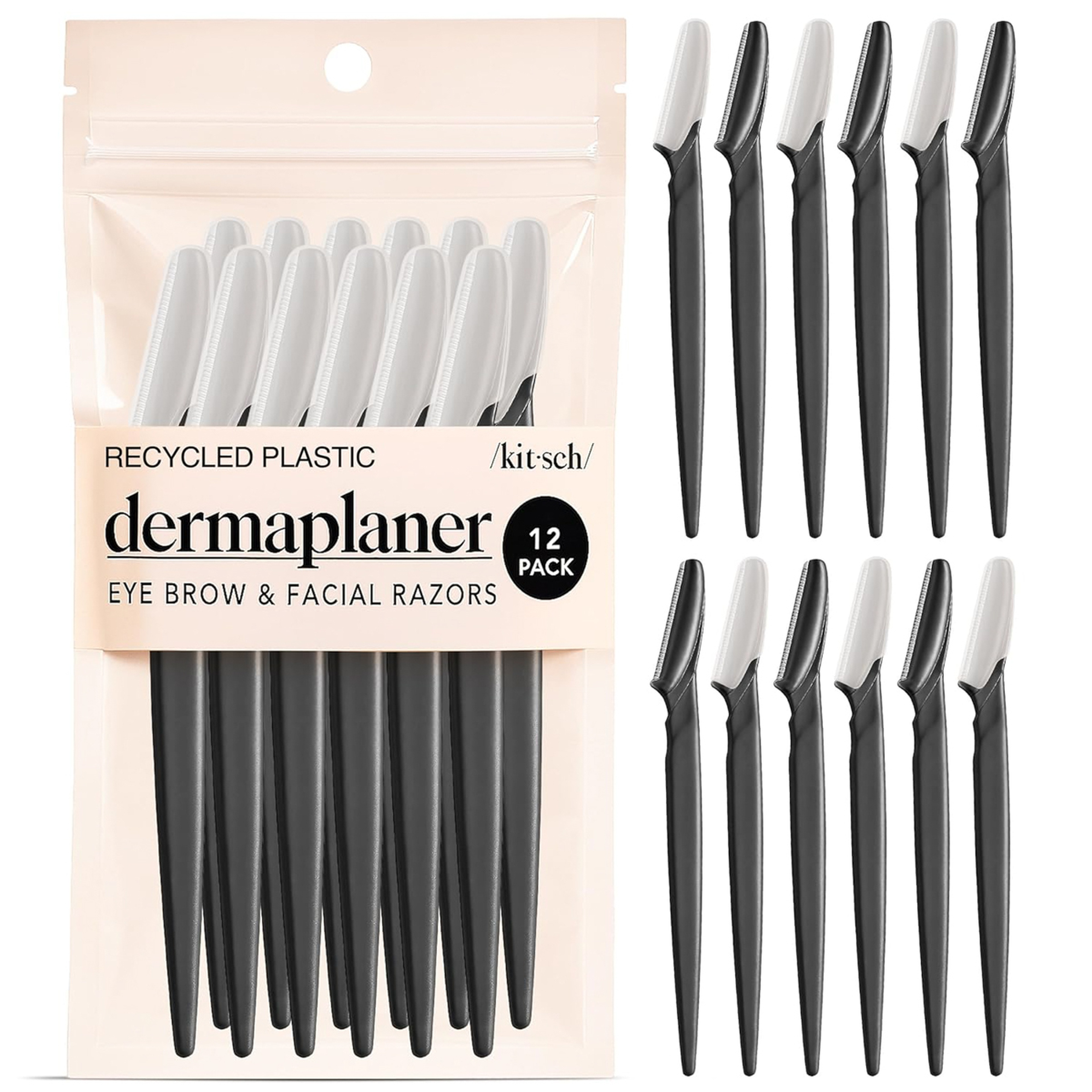 Dermaplaner Kitsch Plastic Razor 12 Pcs