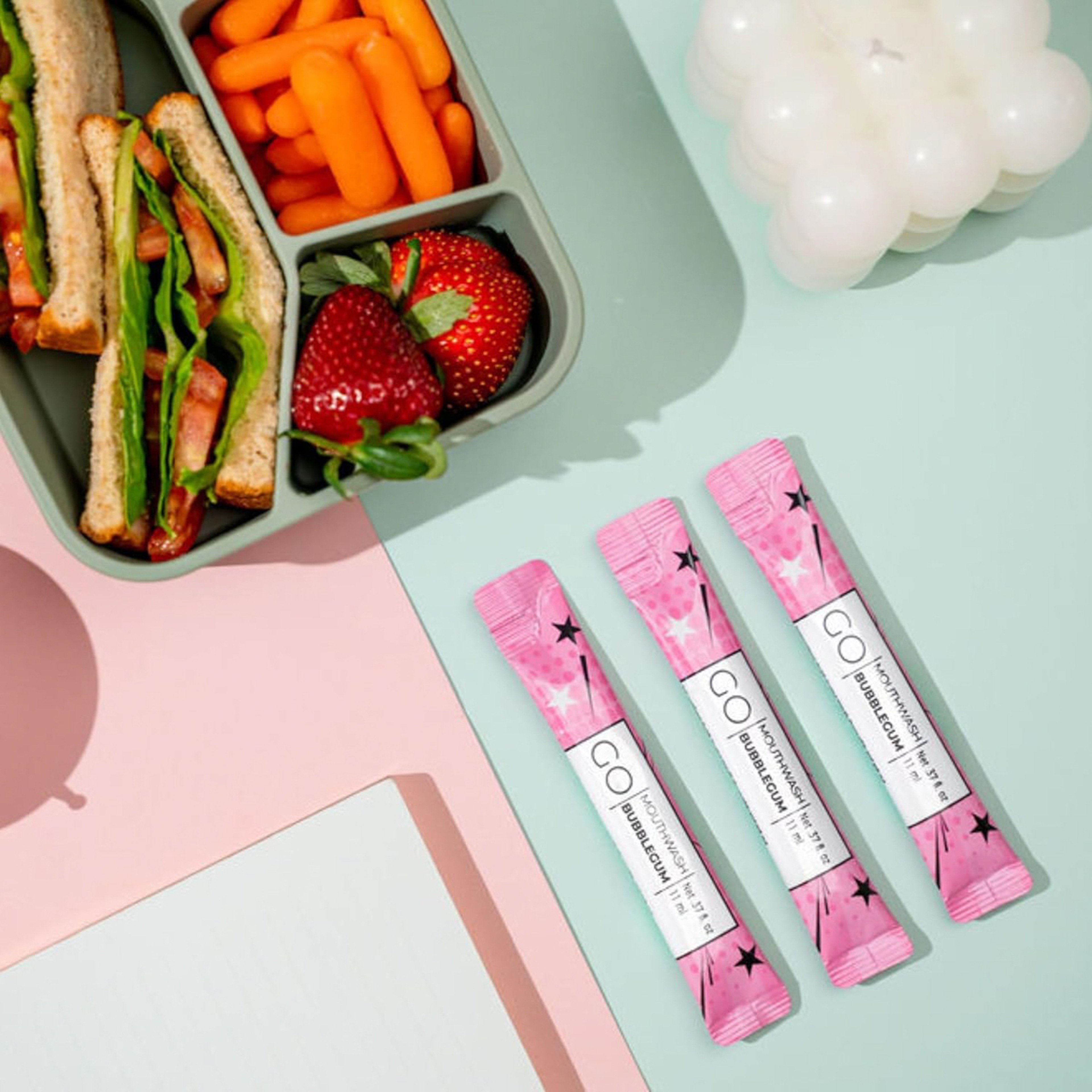 Go Mouthwash Bubble Gum Mint 5 Packets