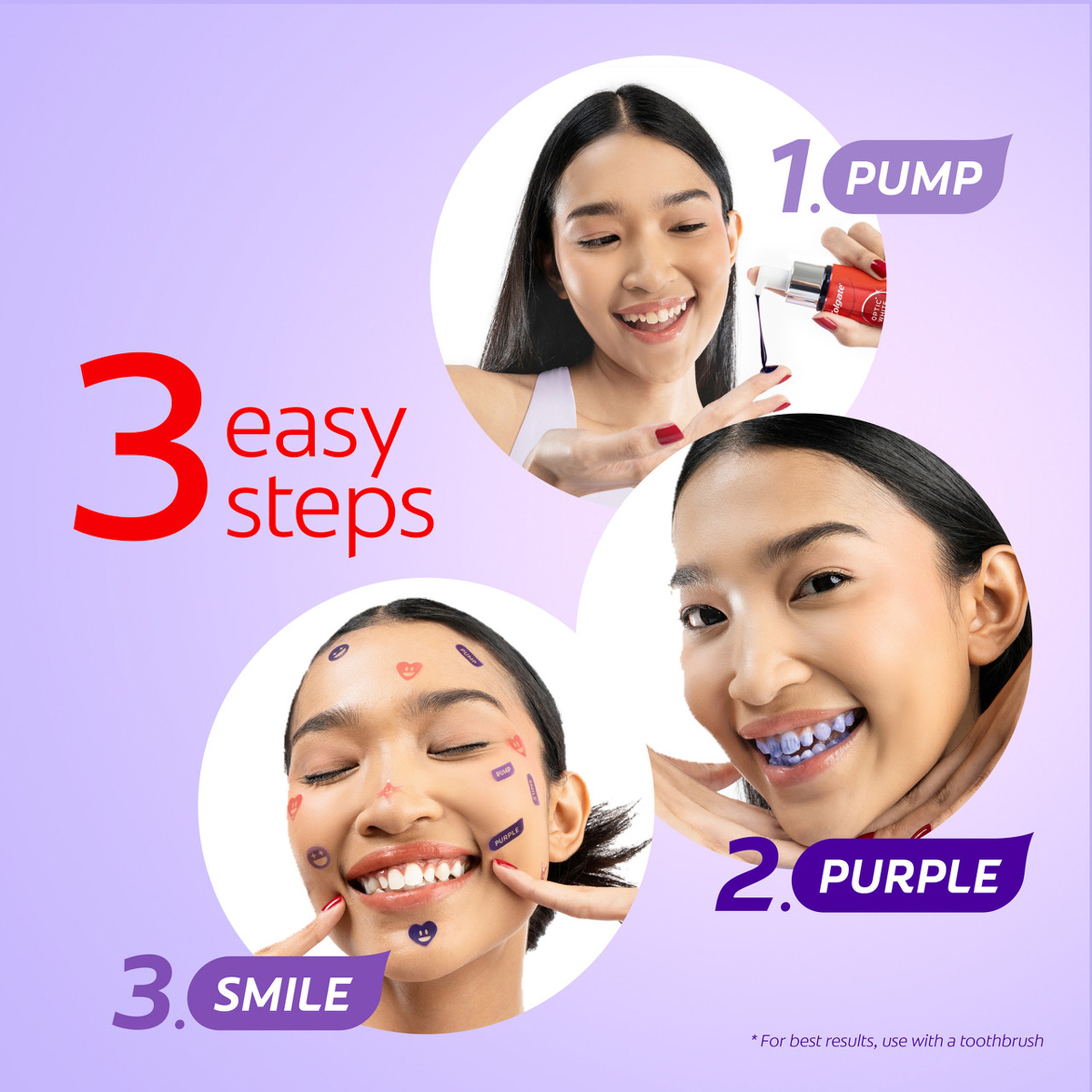 Colgate Optic White Purple Serum, 40 Ml