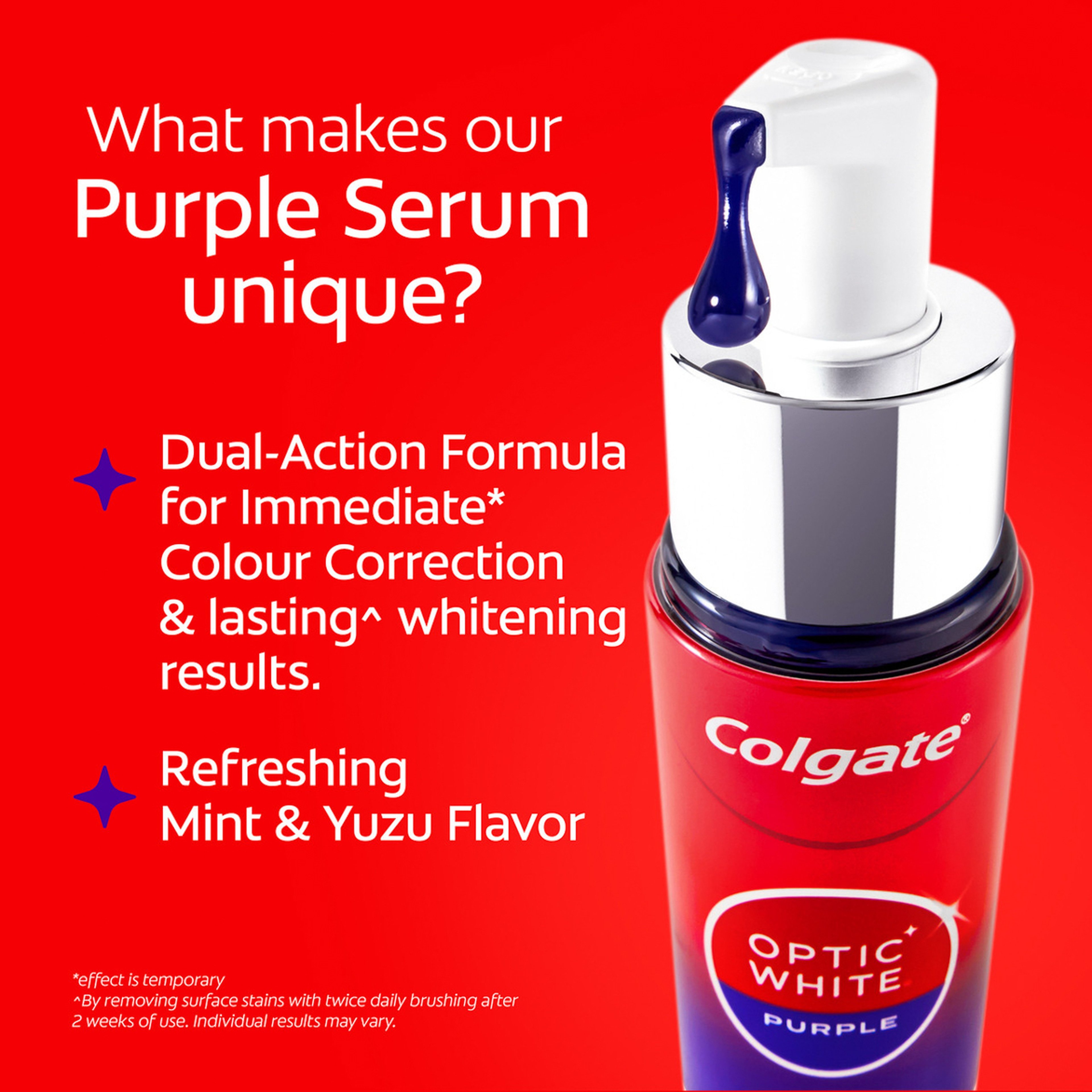 Colgate Optic White Purple Serum, 40 Ml
