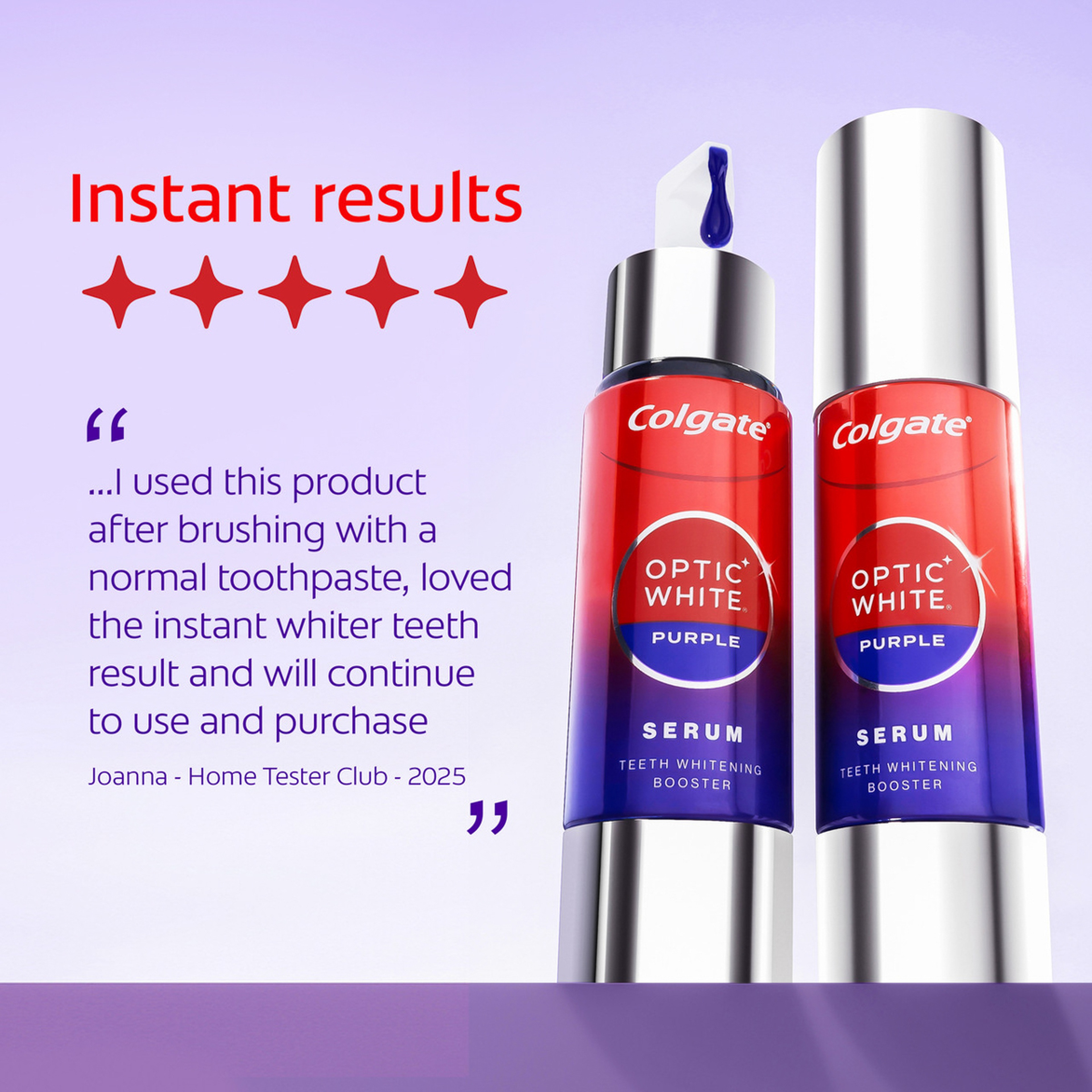 Colgate Optic White Purple Serum, 40 Ml