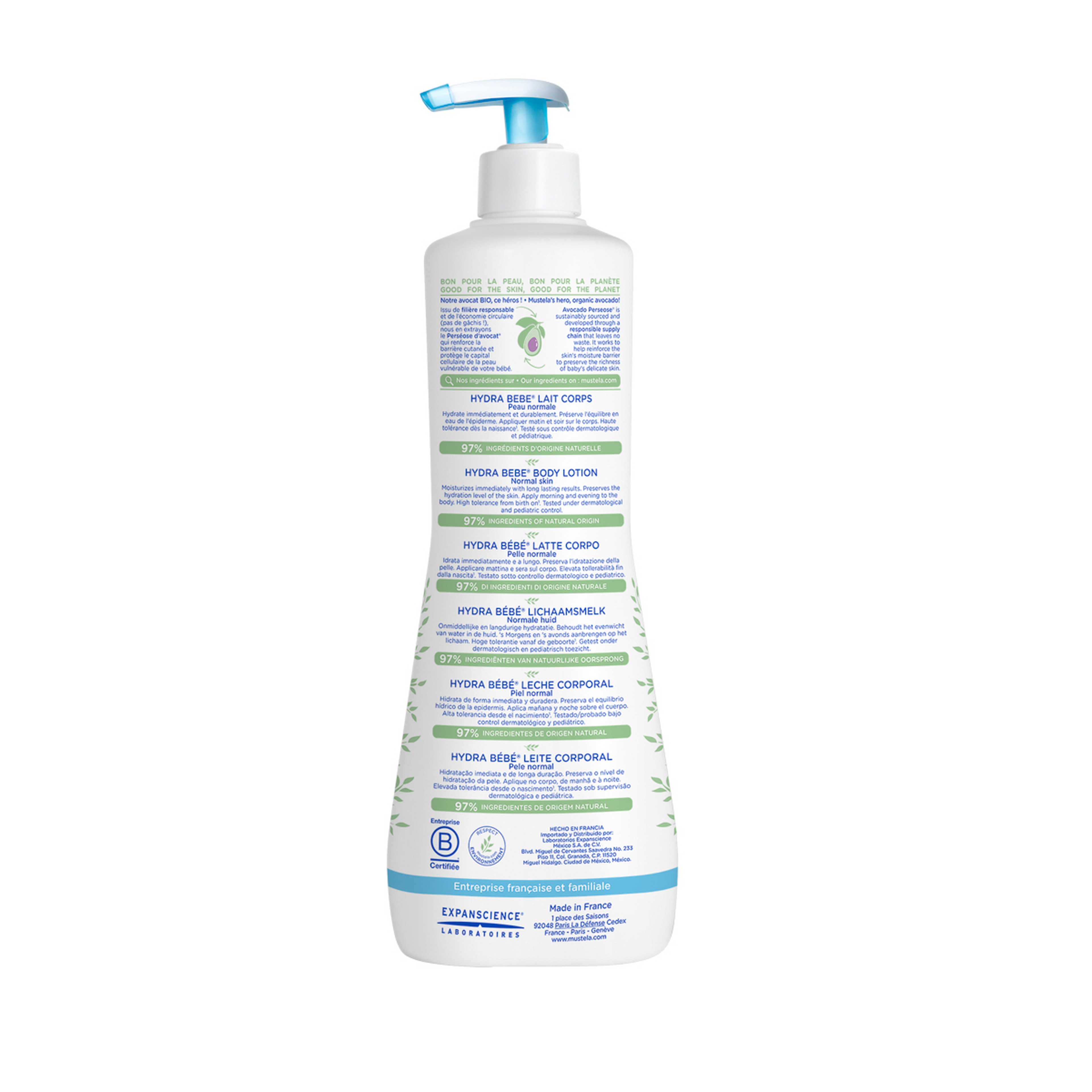 Mustela Hydra bebe body lotion 750ML