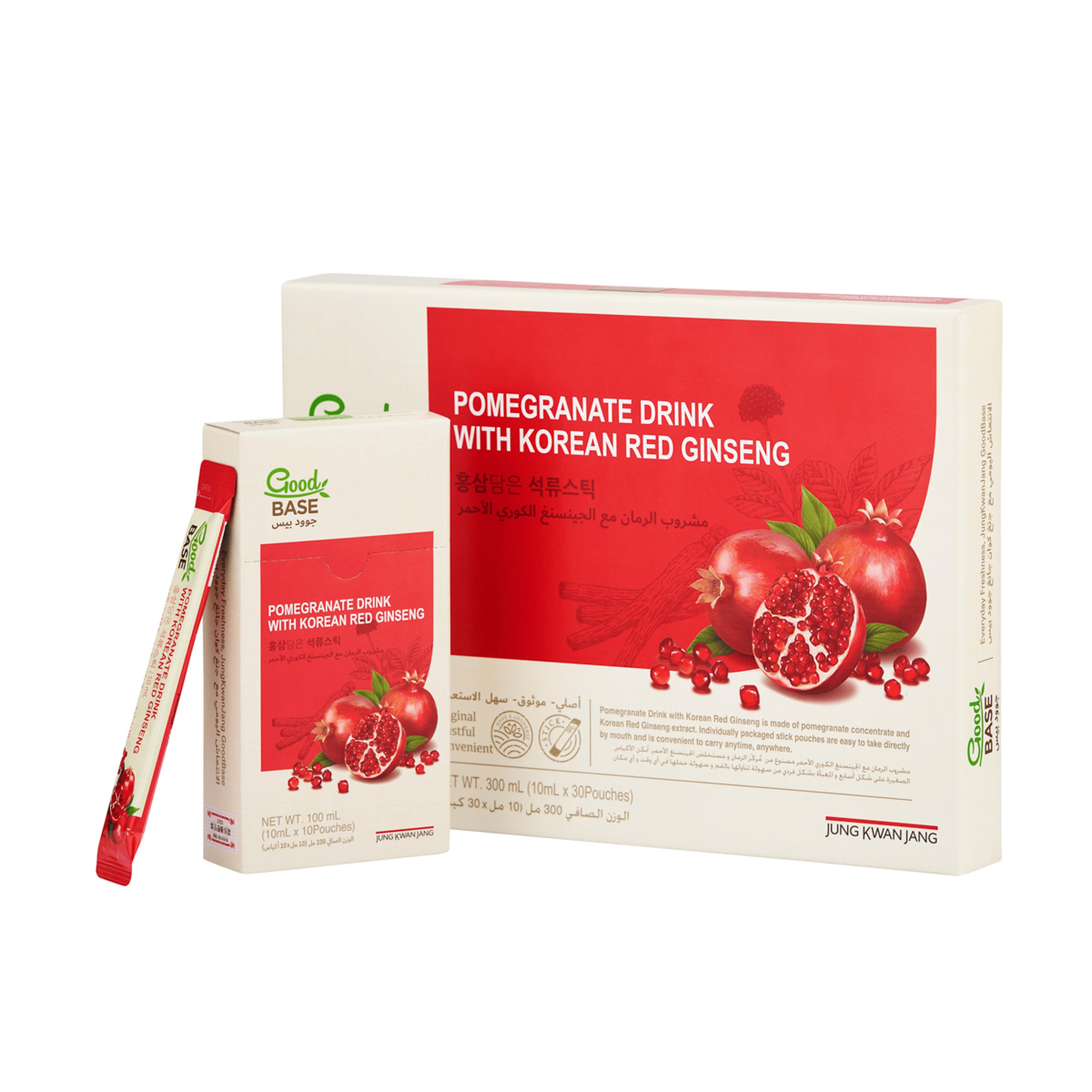 مشروب الرمان مع الجينسنغ الكوري الأحمر