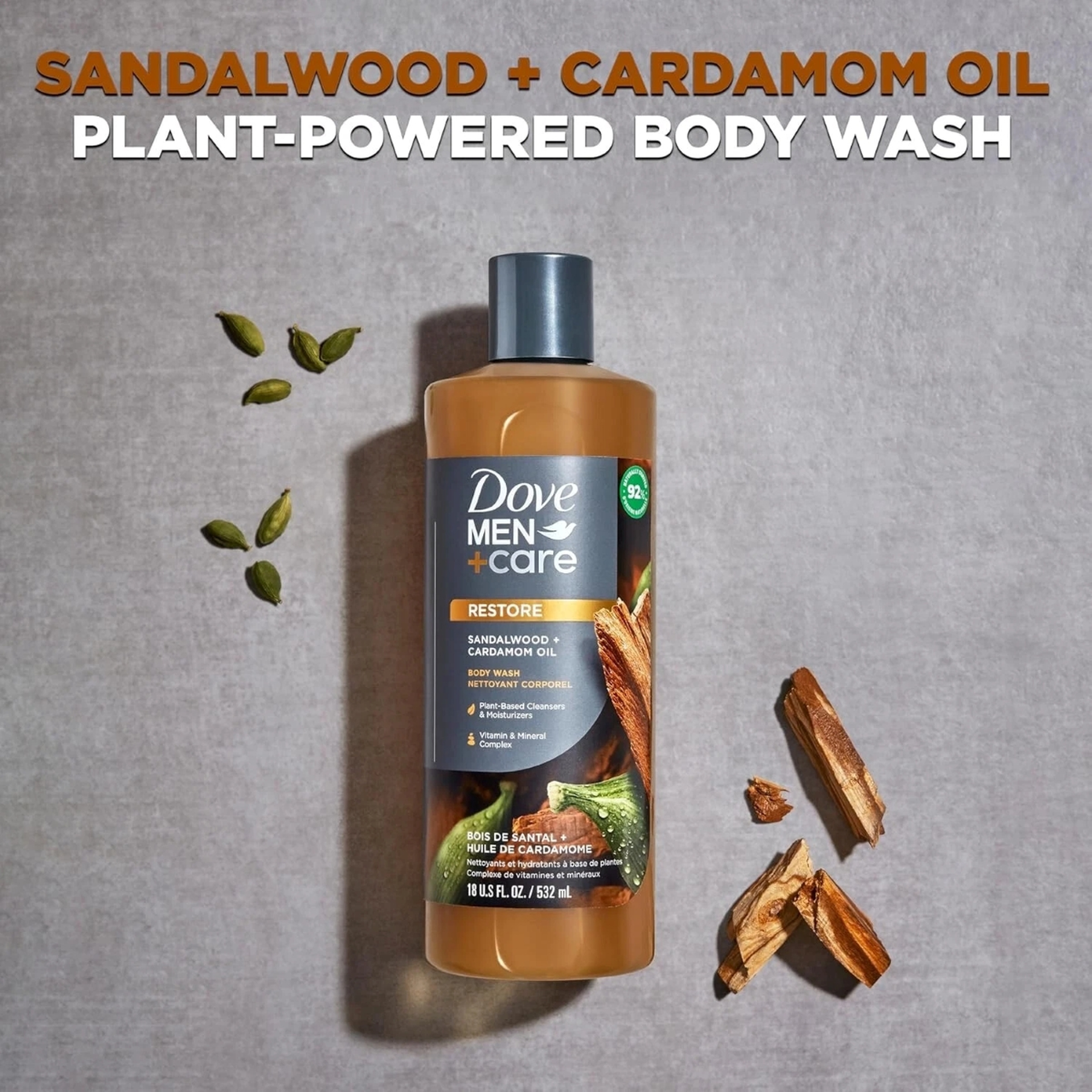Dove Men+Care BW Sandalwood+Cardam 532g