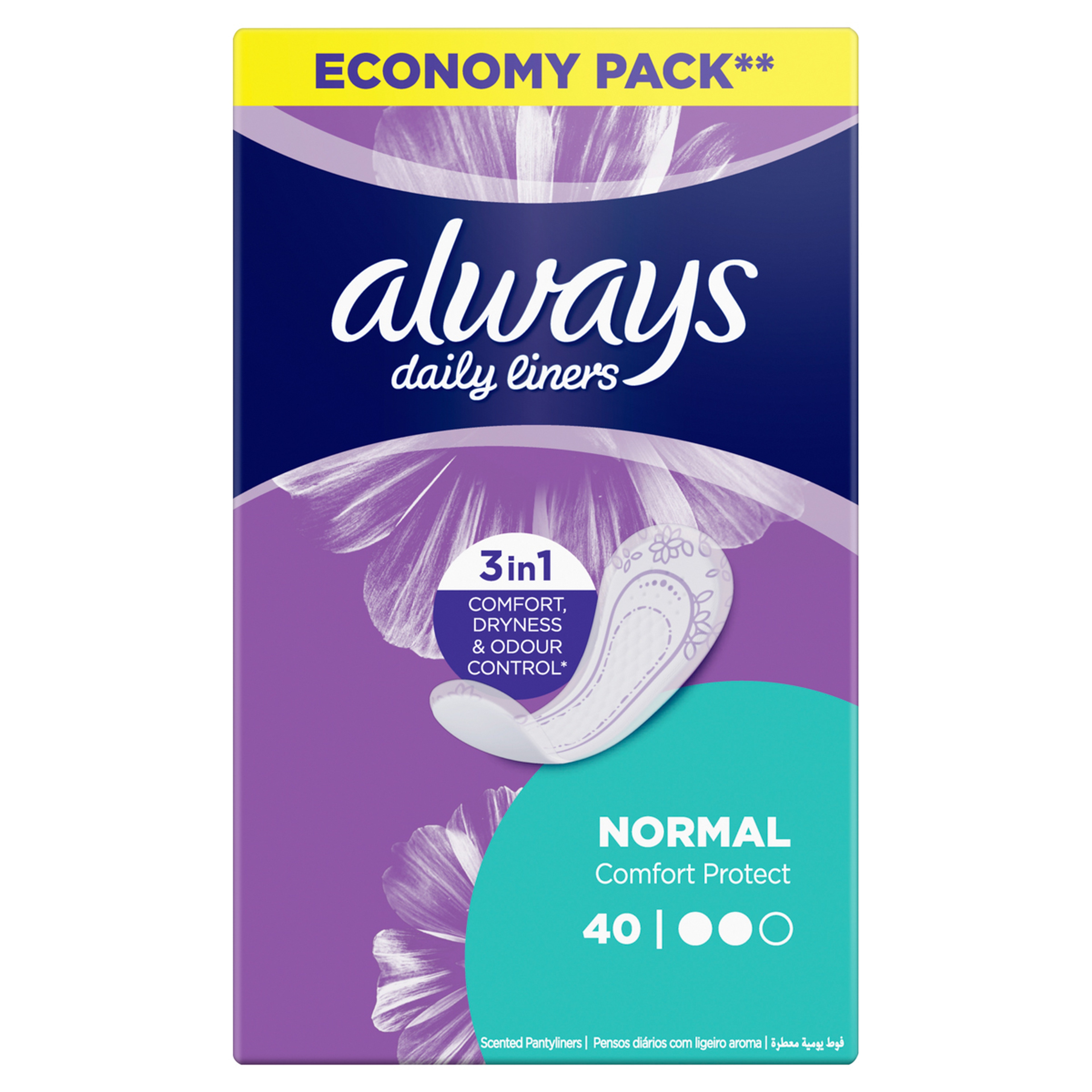 Always Daily Liners Comfortable Protect Normal