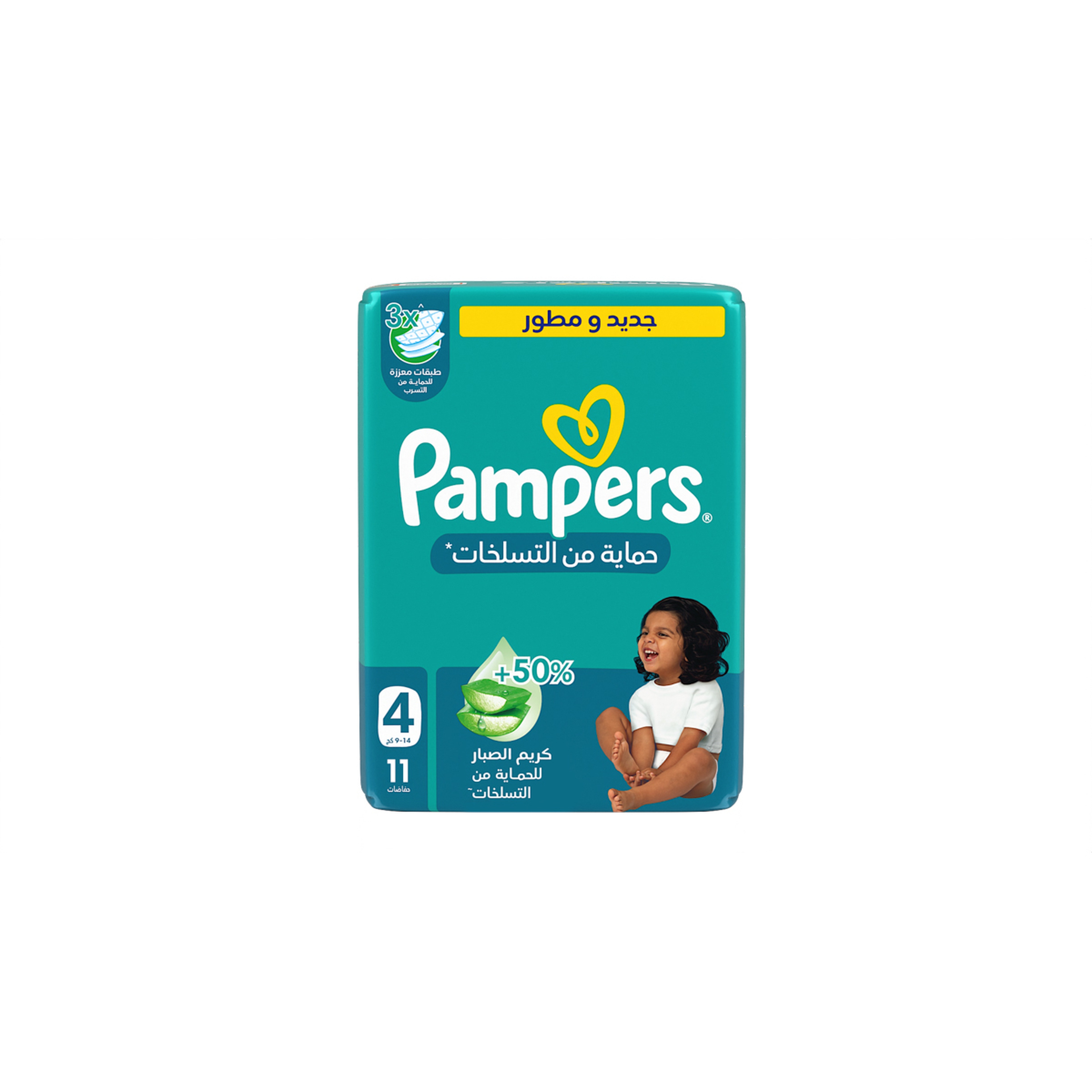 Pampers Rash Protection, Size 4 (9-14Kg)