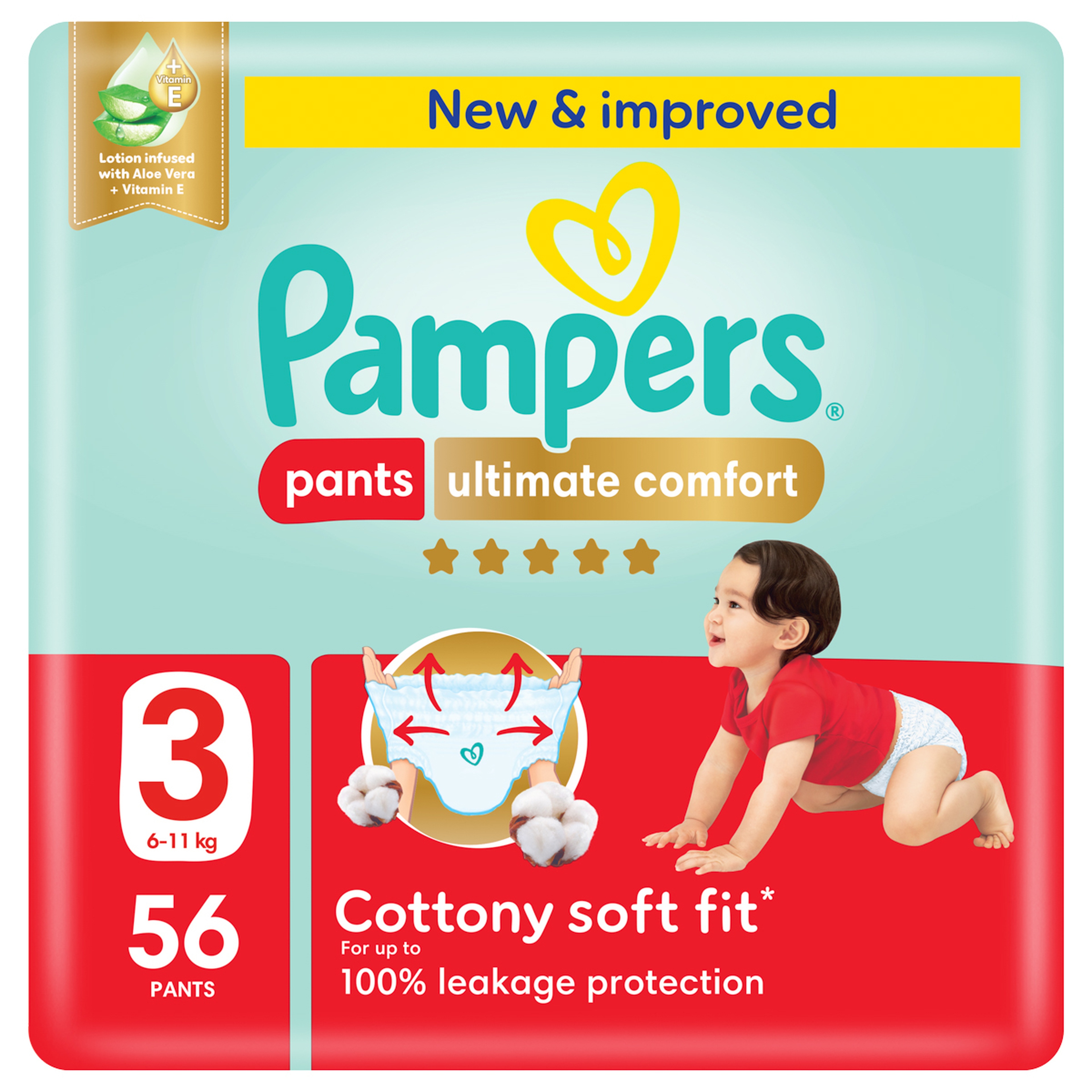 Pampers Premium Care Pants, Size 3 (6-11 Kg)