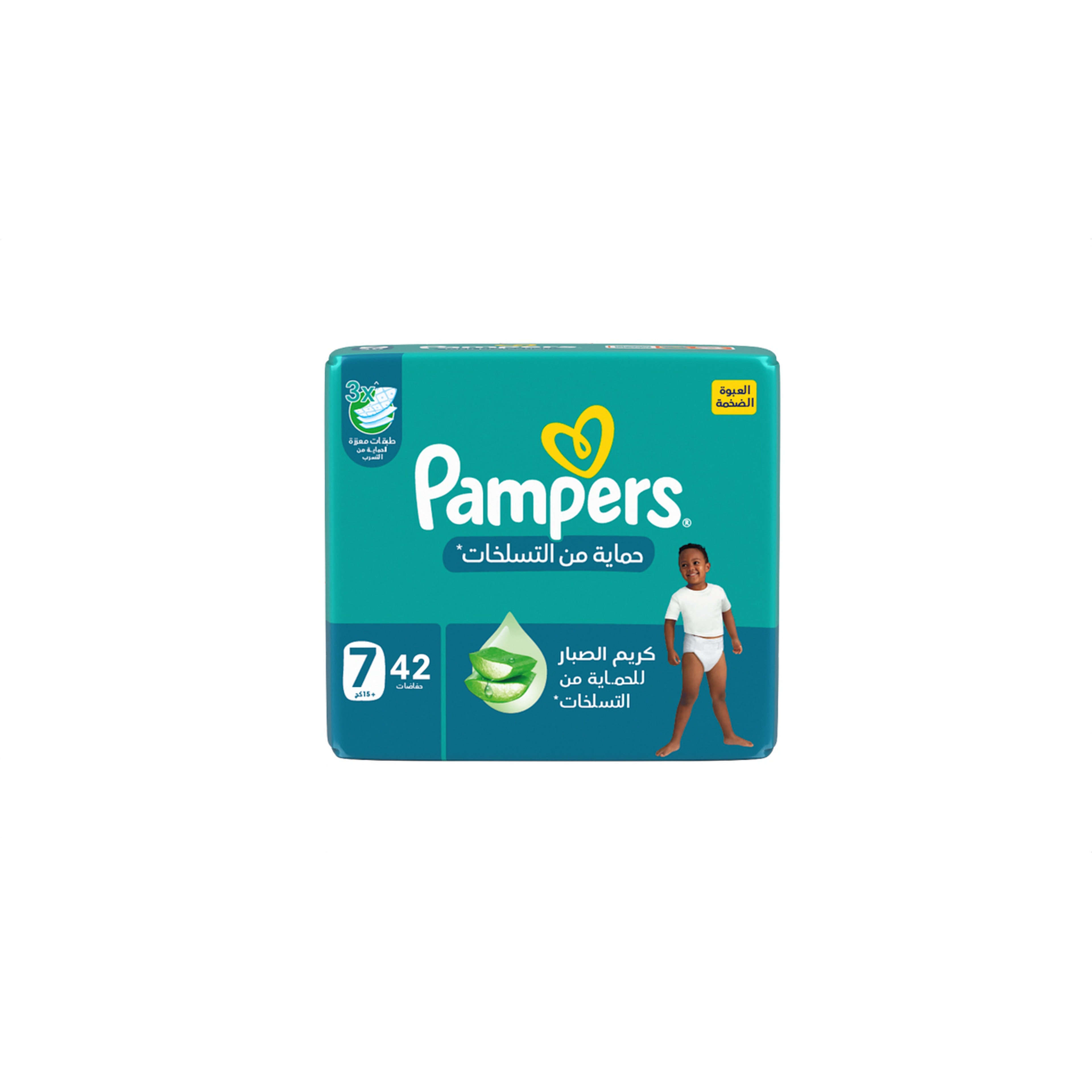 Pampers Rash Protection Taped Diapers, Size 7 (15+Kg),