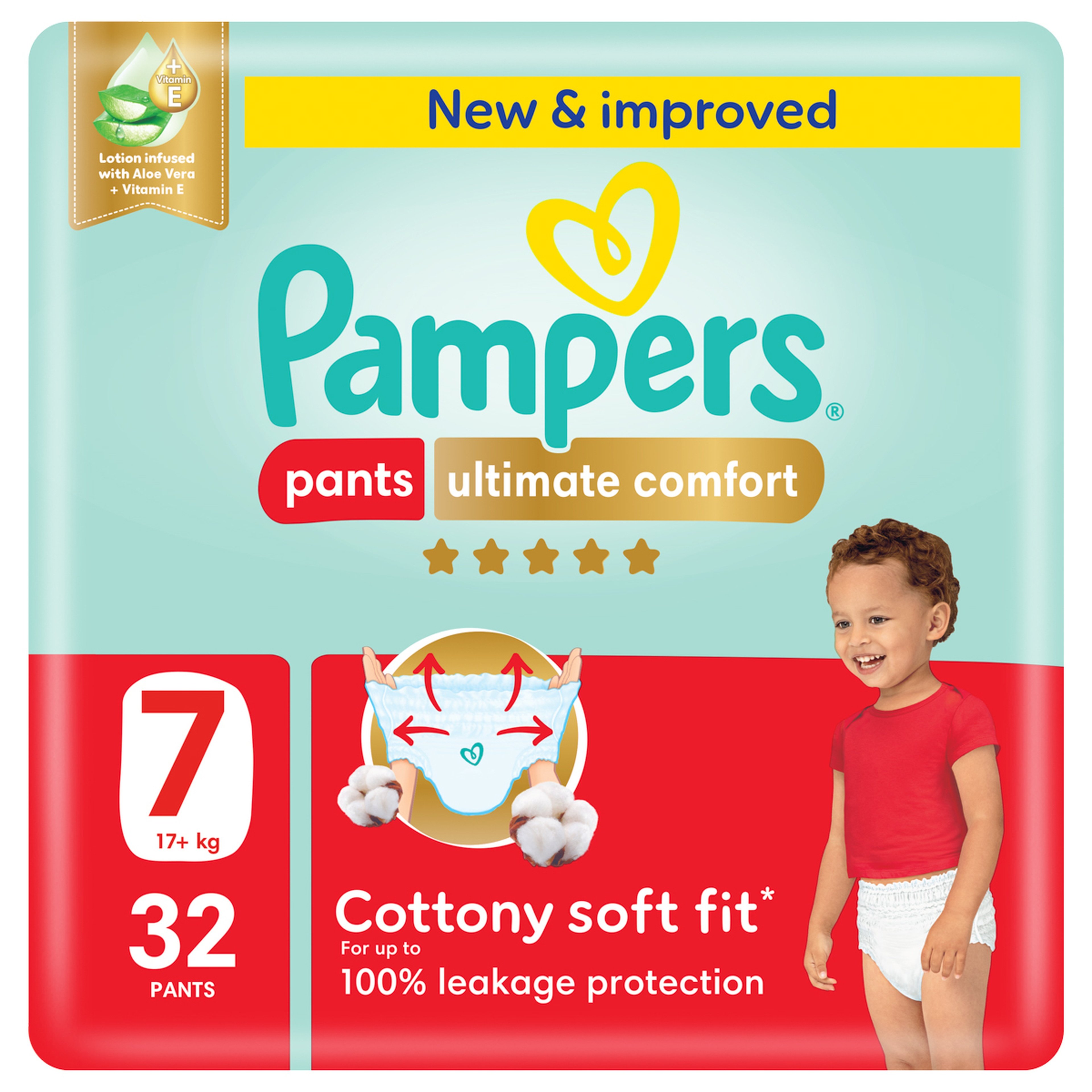 Pampers Ultimate Comfort Pants, Size 7 (+17Kg)