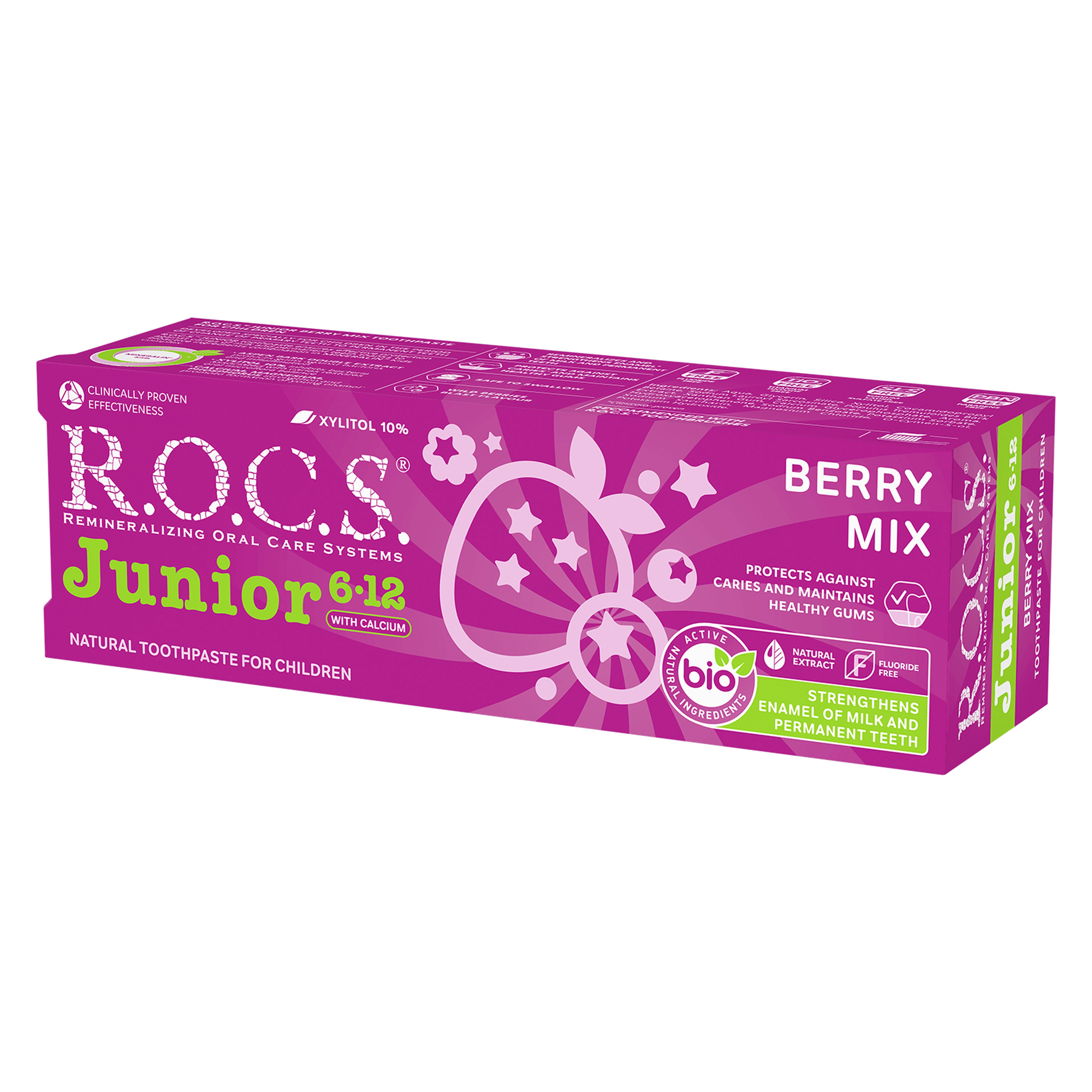 Rocs Junior Berry Mix Children 6-12 Toothpaste Years