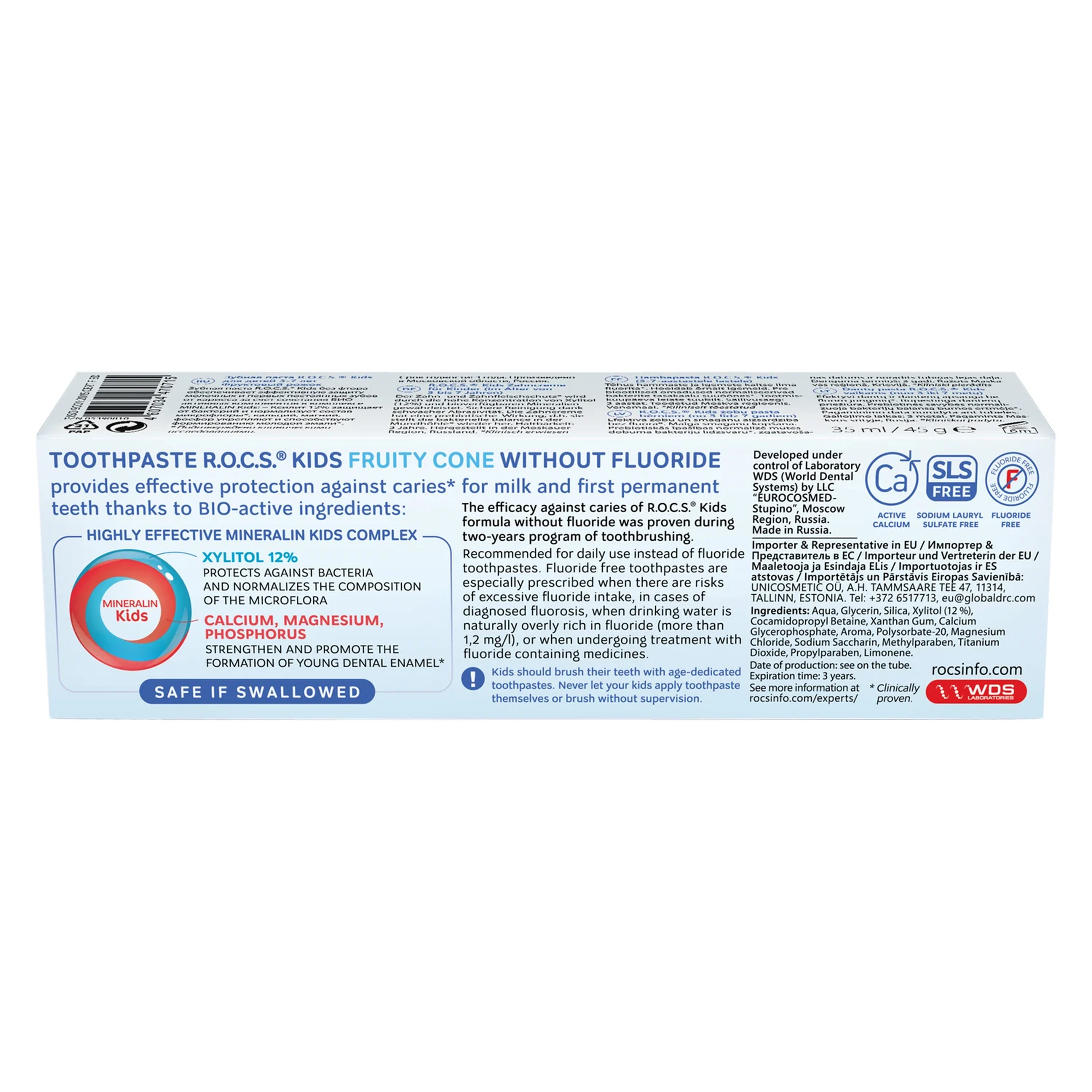 Rocs Kids Fruity Cone Toothpaste 35Ml