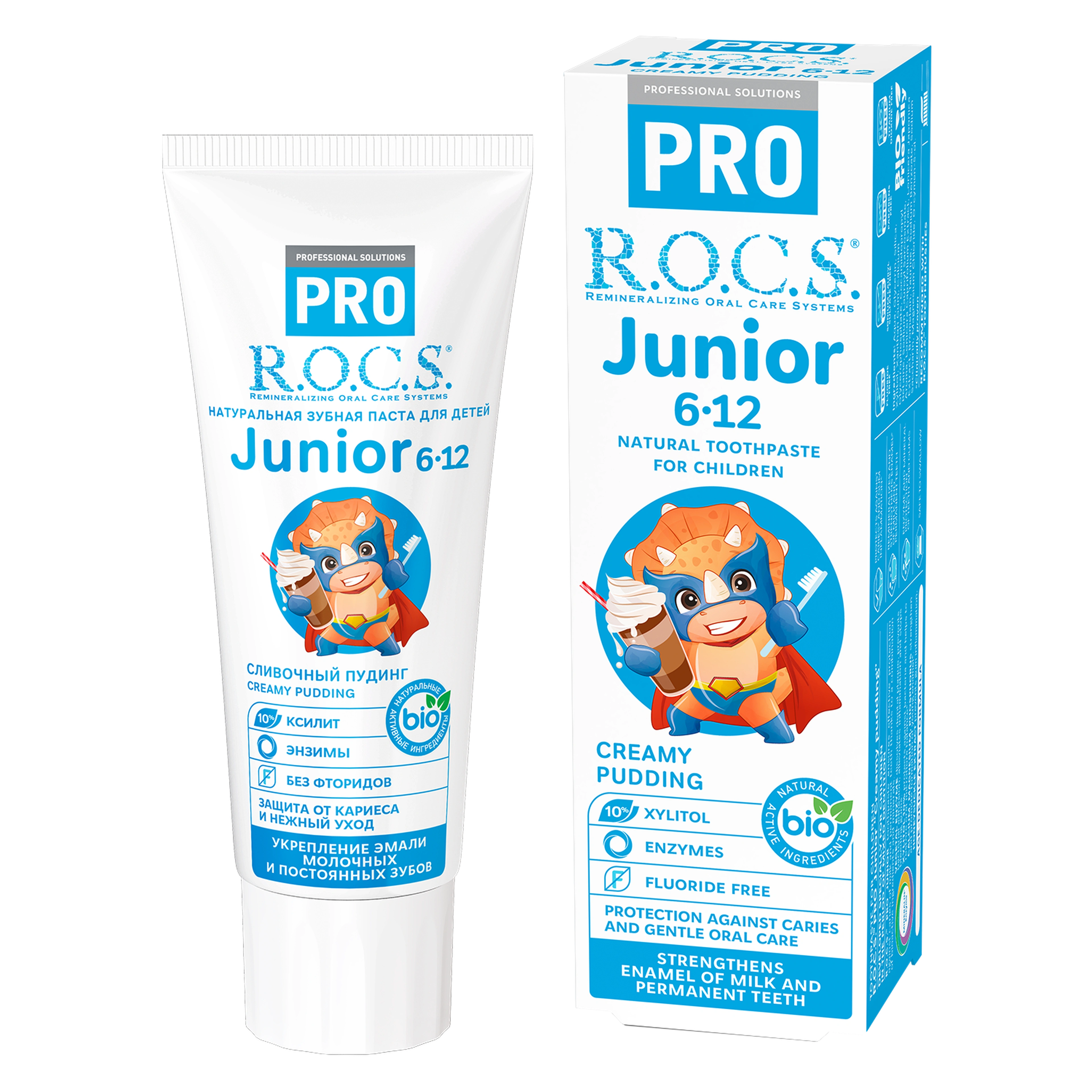 Rocs Pro Junior Creamy Puding 74G toothpaste
