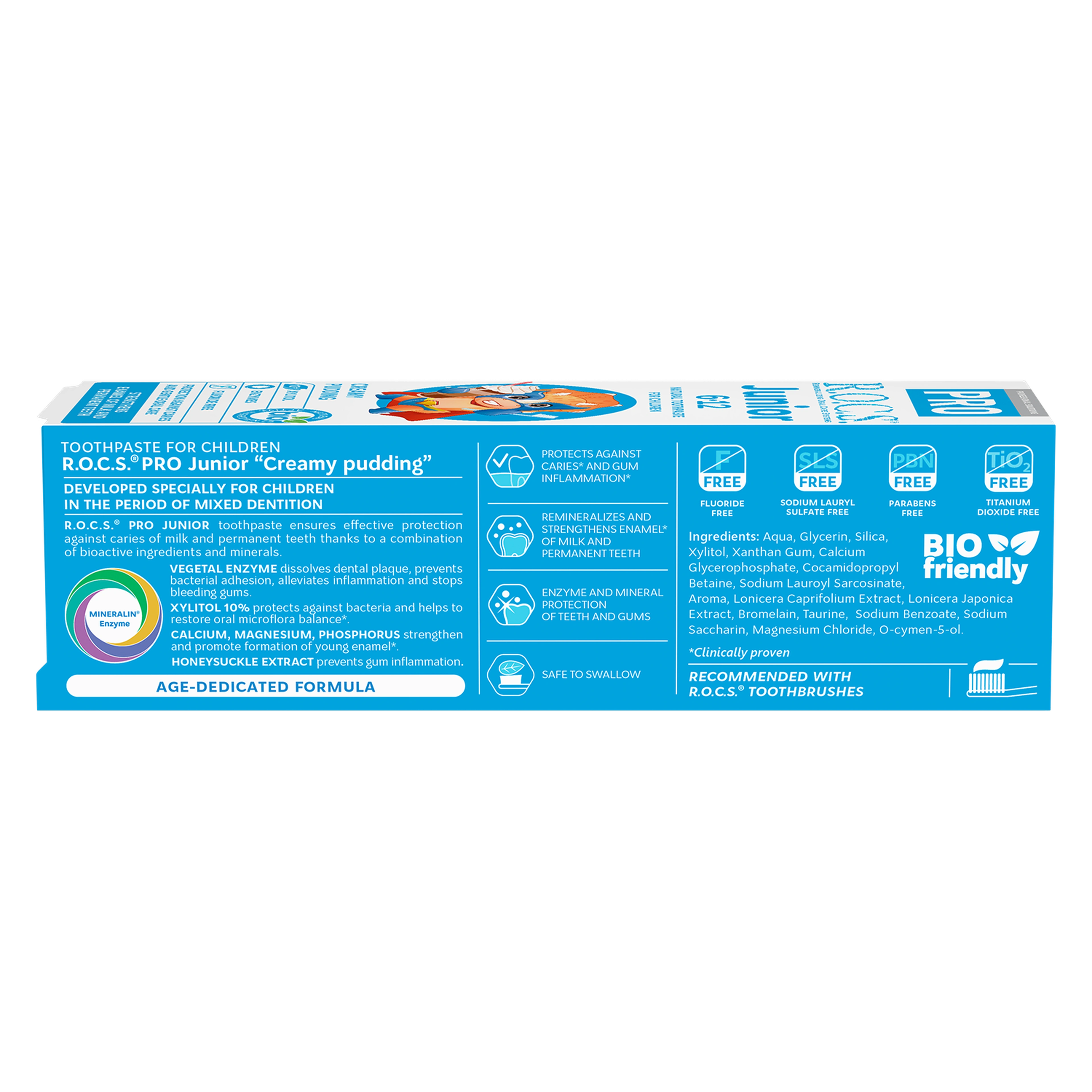 Rocs Pro Junior Creamy Puding 74G toothpaste