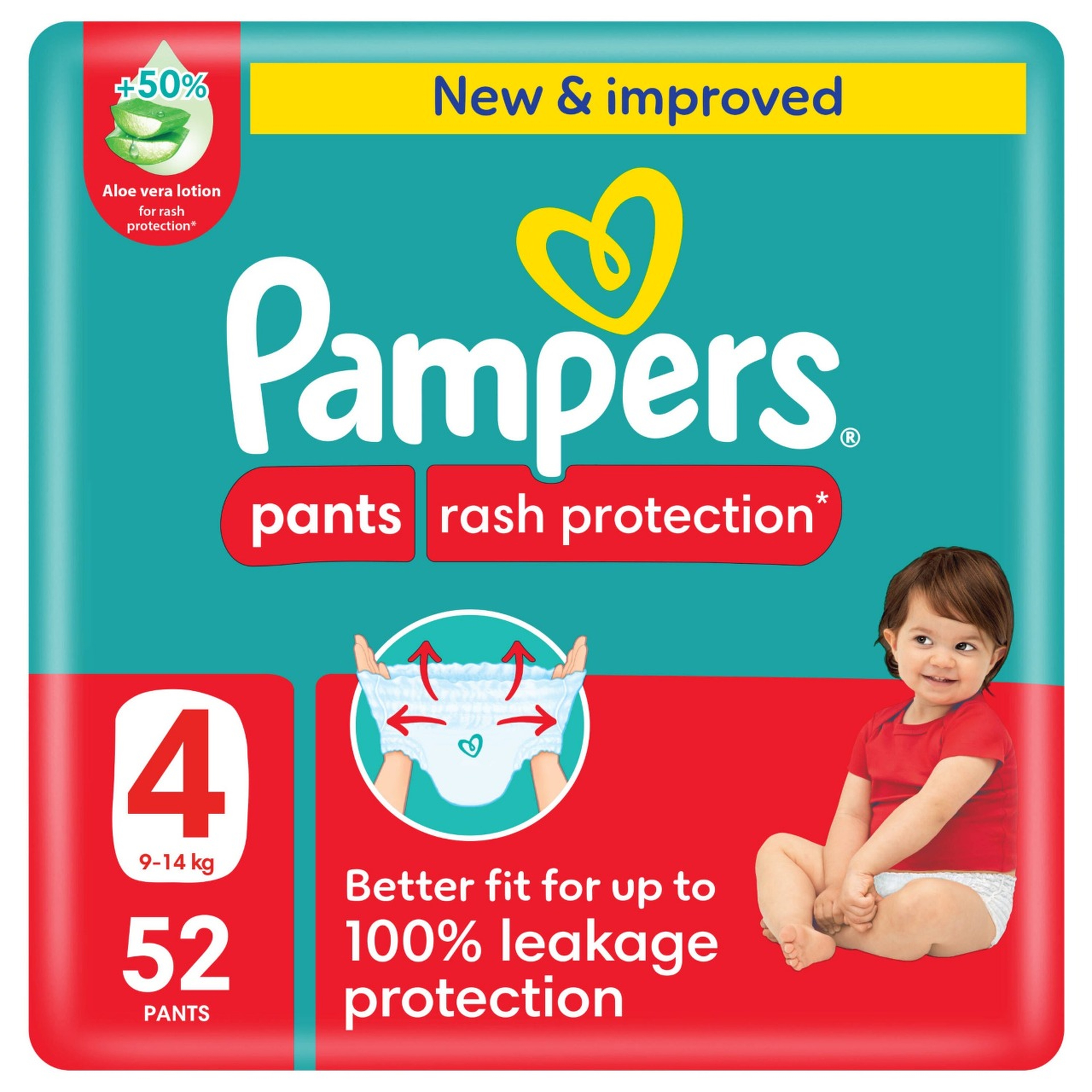Pampers Premium Care Pants, Size 4 (9-14Kg)