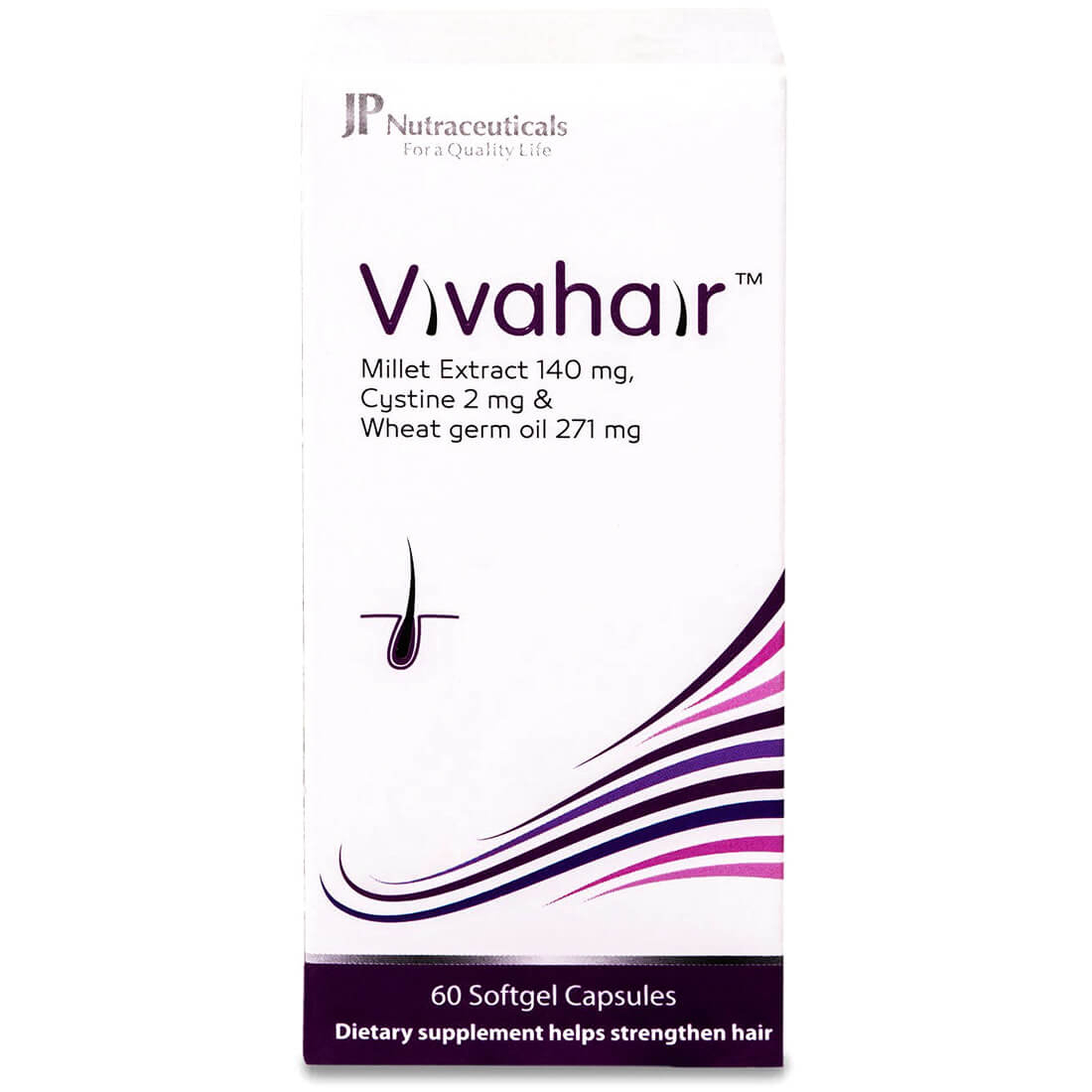 Jp Vivahair, Dietary Supplement, Strengthen Hair - 60 Capsules