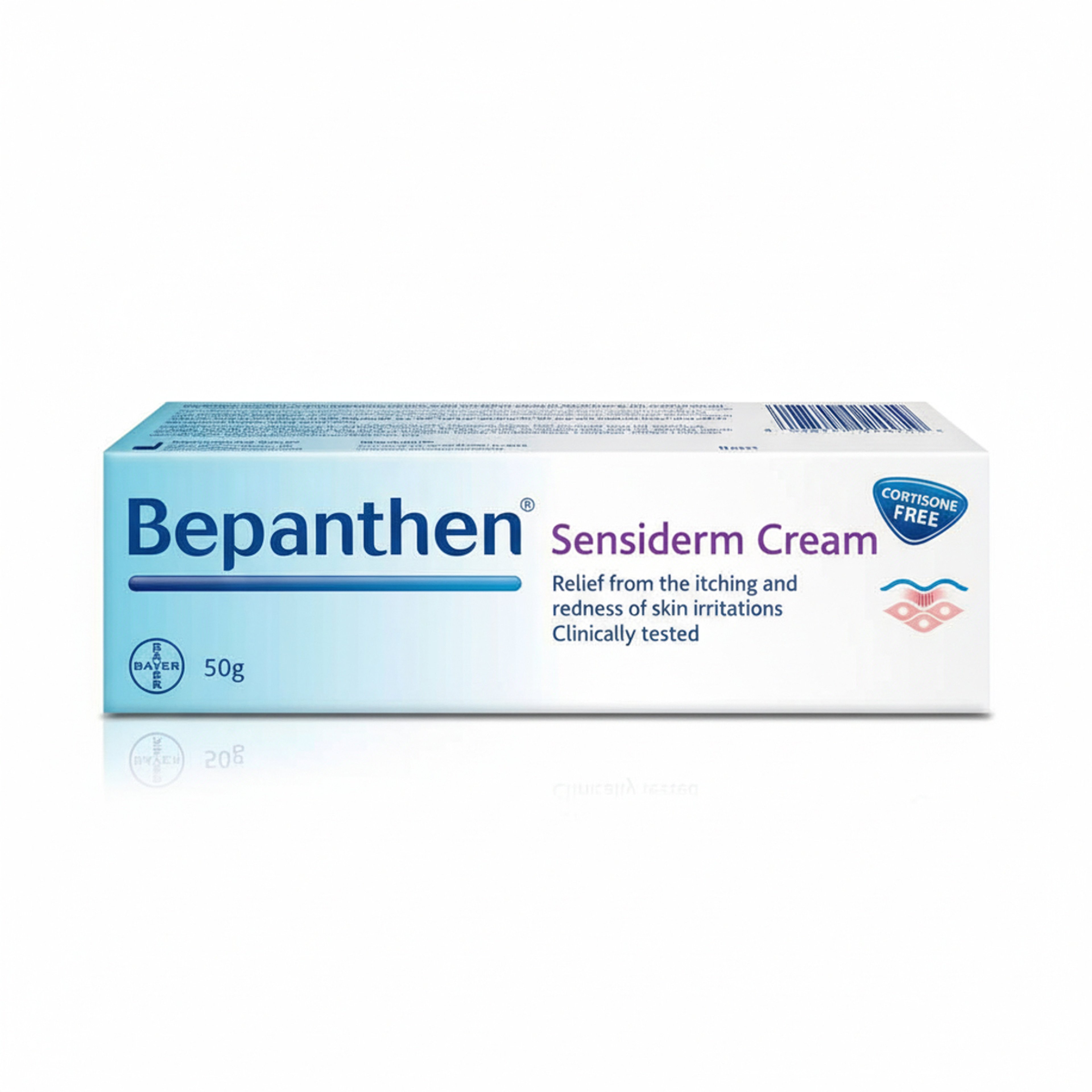 Bepanthen Sensiderm Cream, Relieve Itch And Redness, 50G
