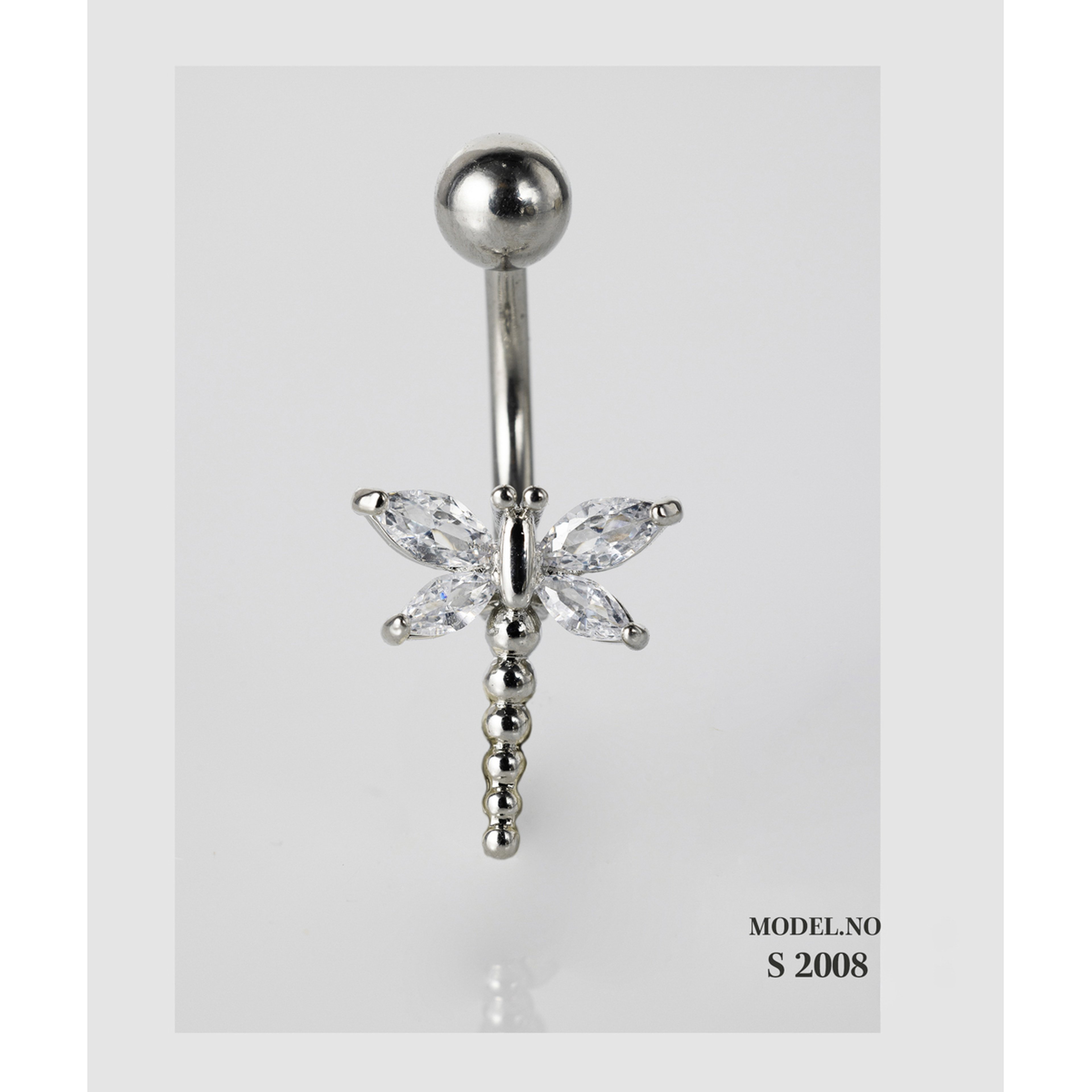 إيف حلق بيرسينغ للأذن - فضي زهرة E007