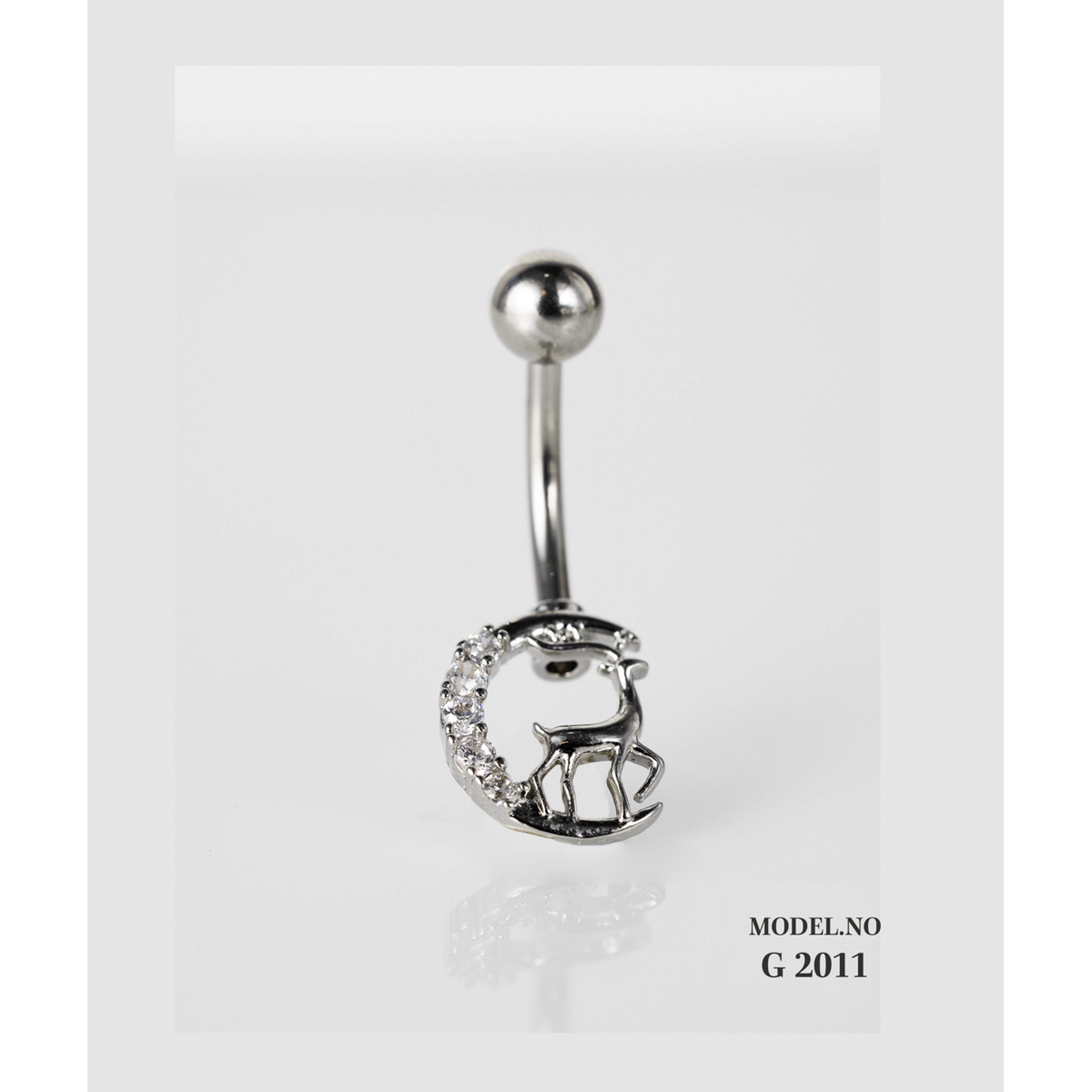 إيف حلق بيرسينغ للأذن - فضي اهرامات E010