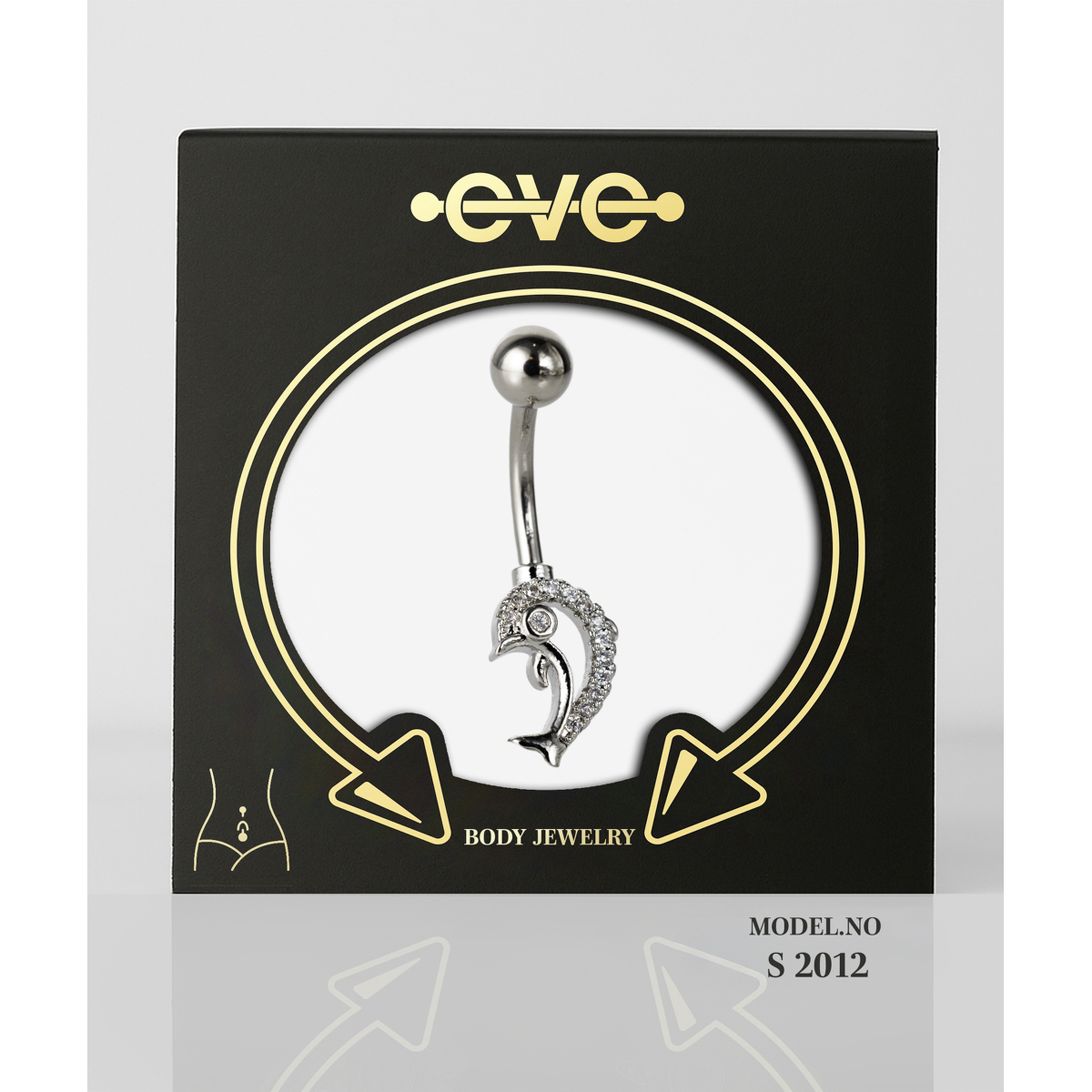 إيف حلق بيرسينغ للأذن - فضي لؤلؤة E011