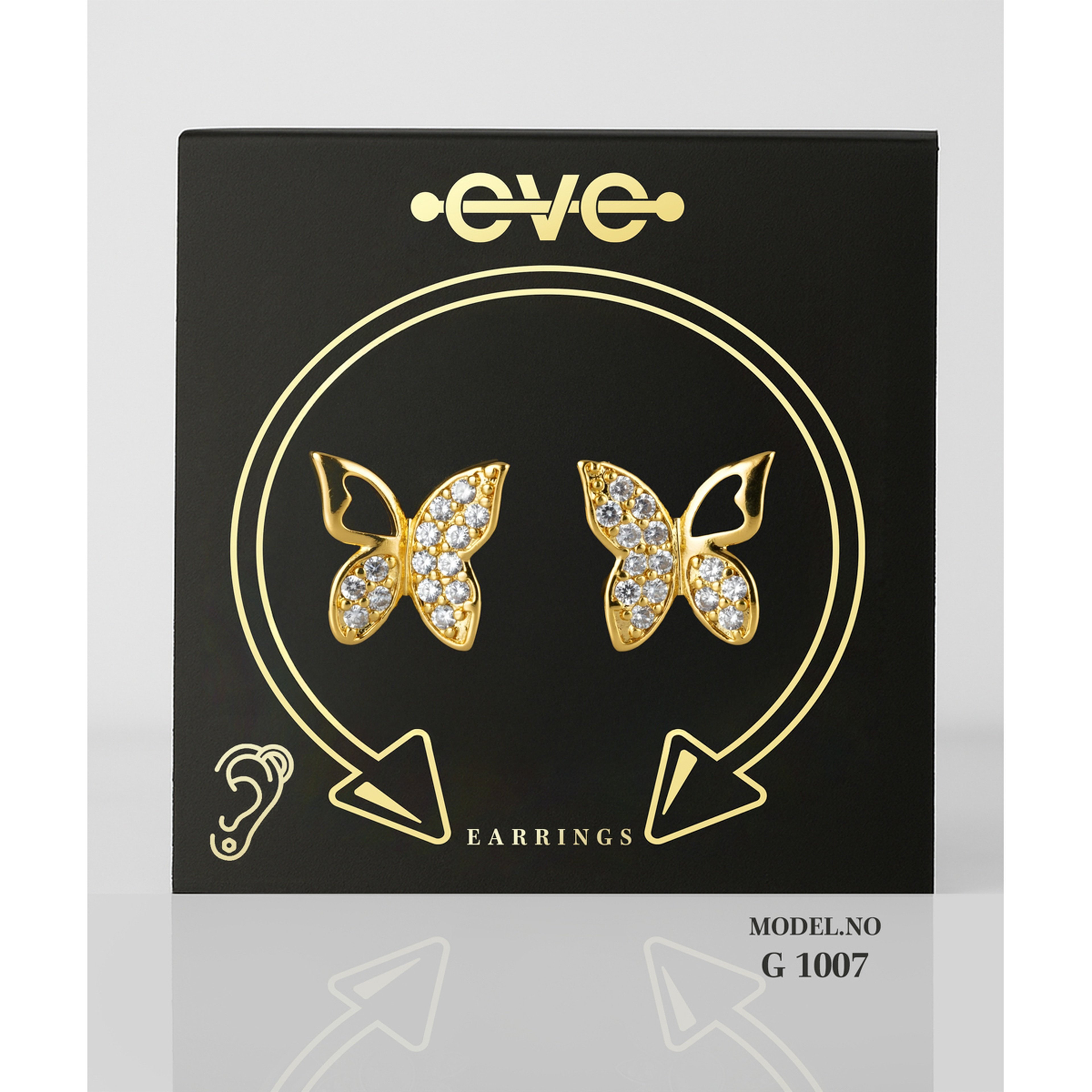 إيف حلق بيرسينغ للأذن أحادي - قلب& حجر EH03