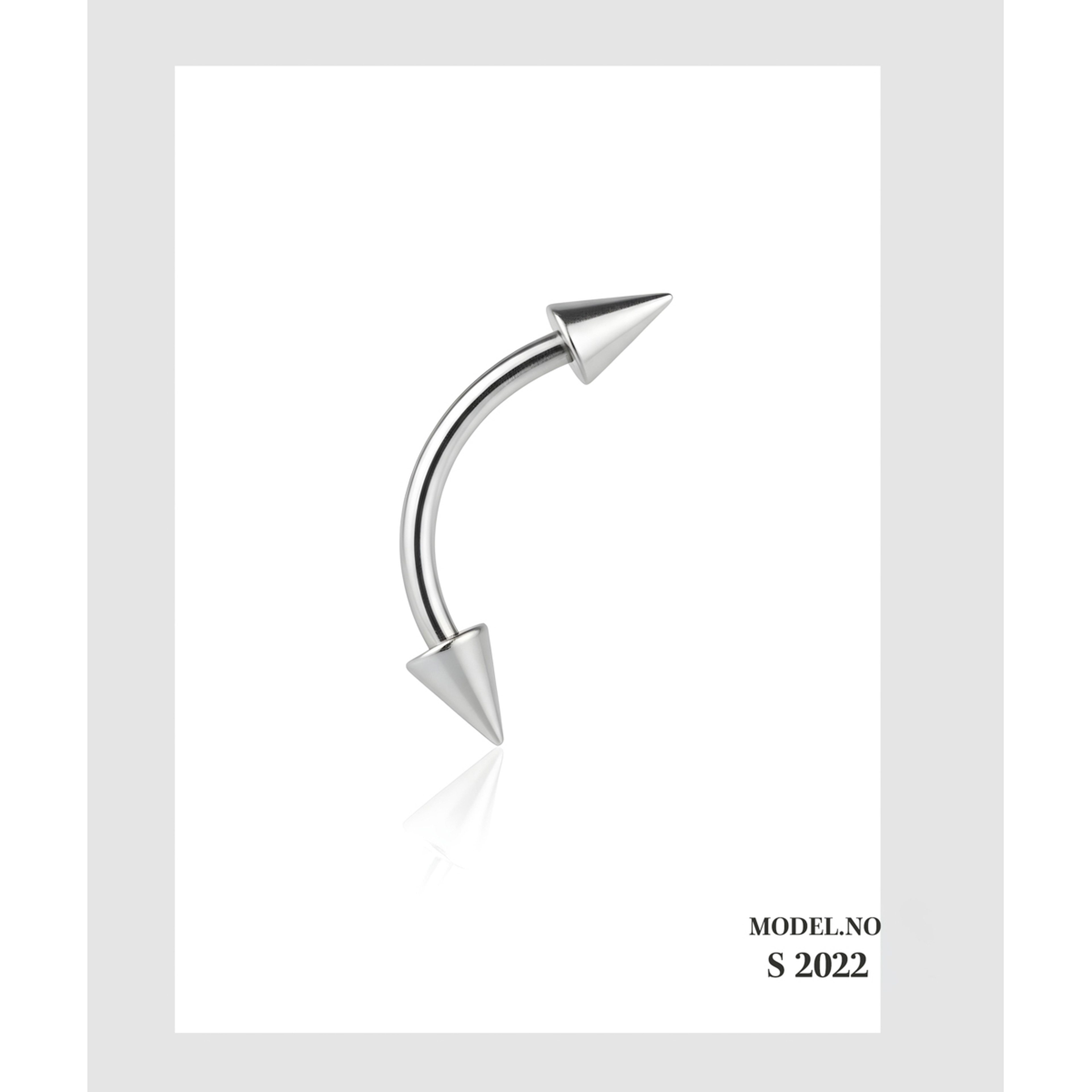 إيف حلق بيرسينغ للأذن - فضي متألق E021