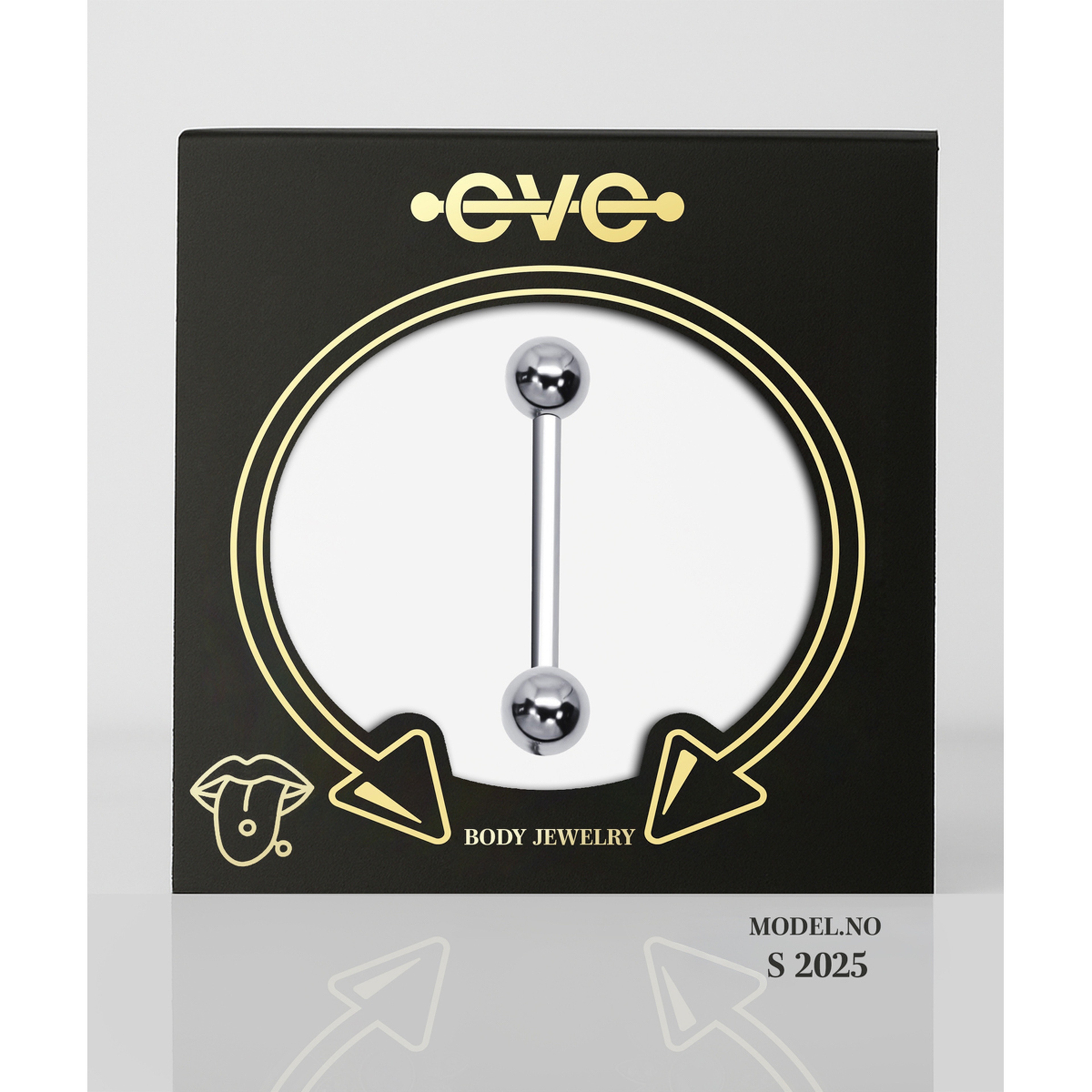 إيف حلق بيرسينغ للأذن - ذهبي خط مستقيم E024