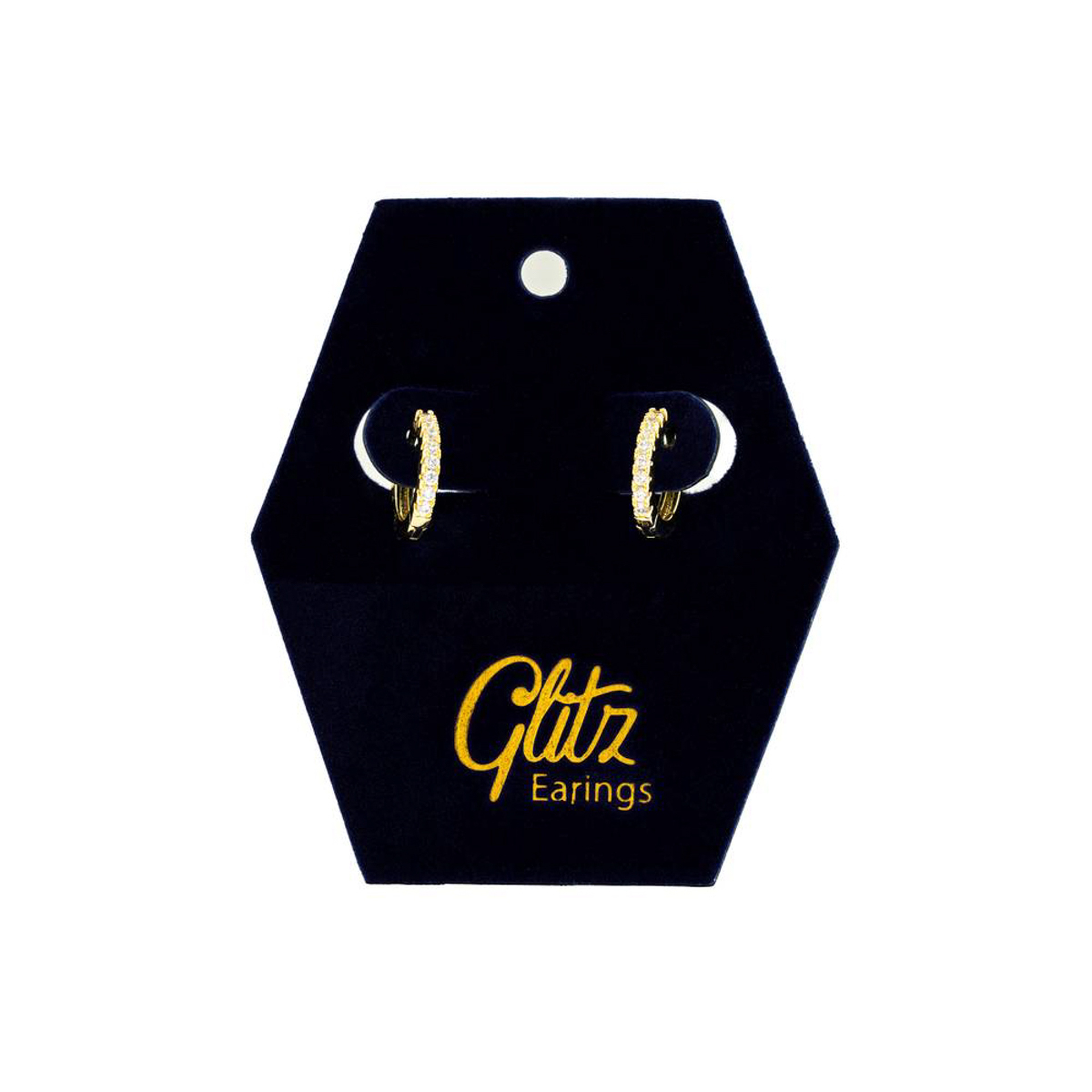 جليتز حلق أذن  دائرة الماس ذهبي