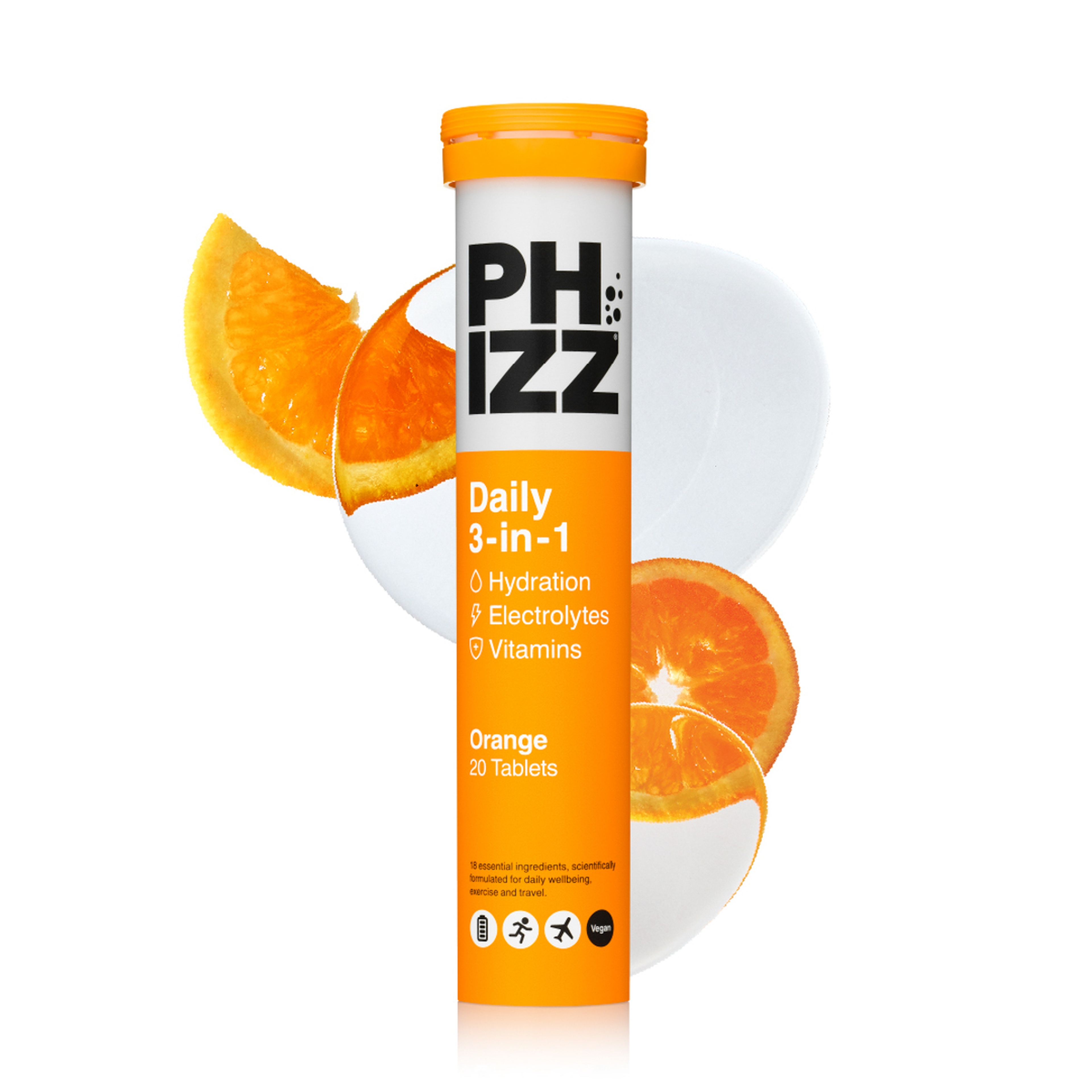 فيز فوار بالبرتقال 3 في 1 اقراص