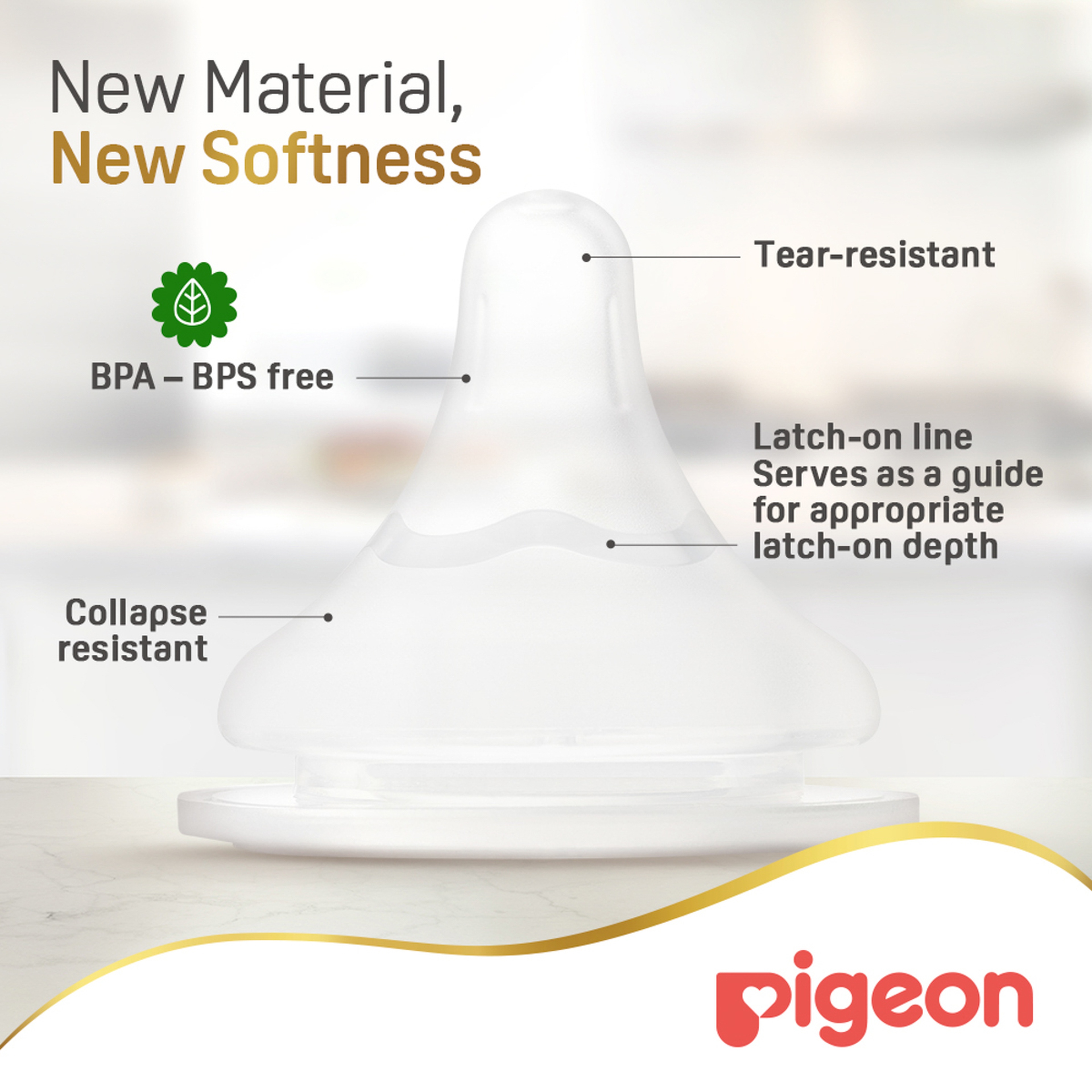 Pigeon Softouch Wide Neck Nursing Glass Bottle