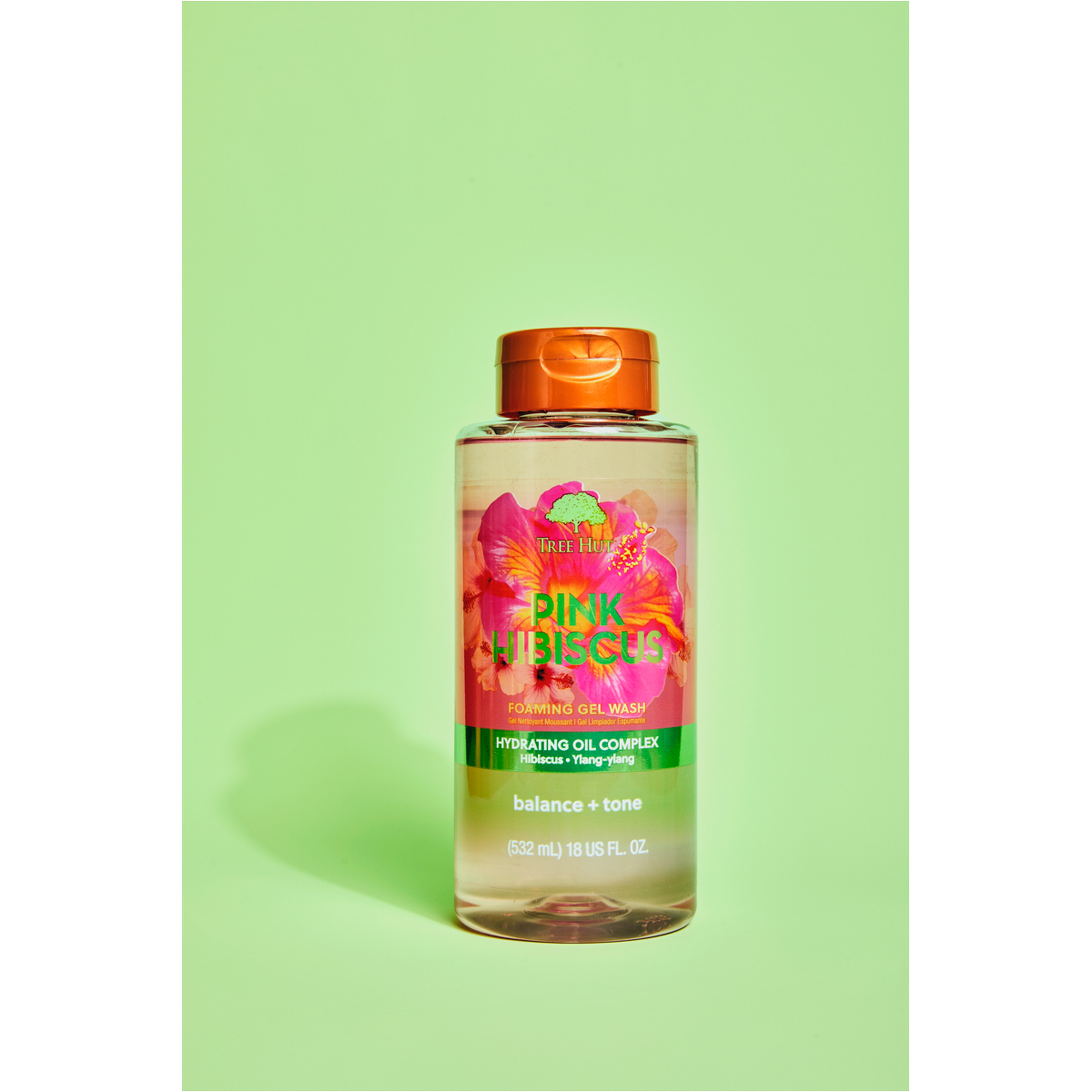 غسول جل رغوي بالكركديه الوردي