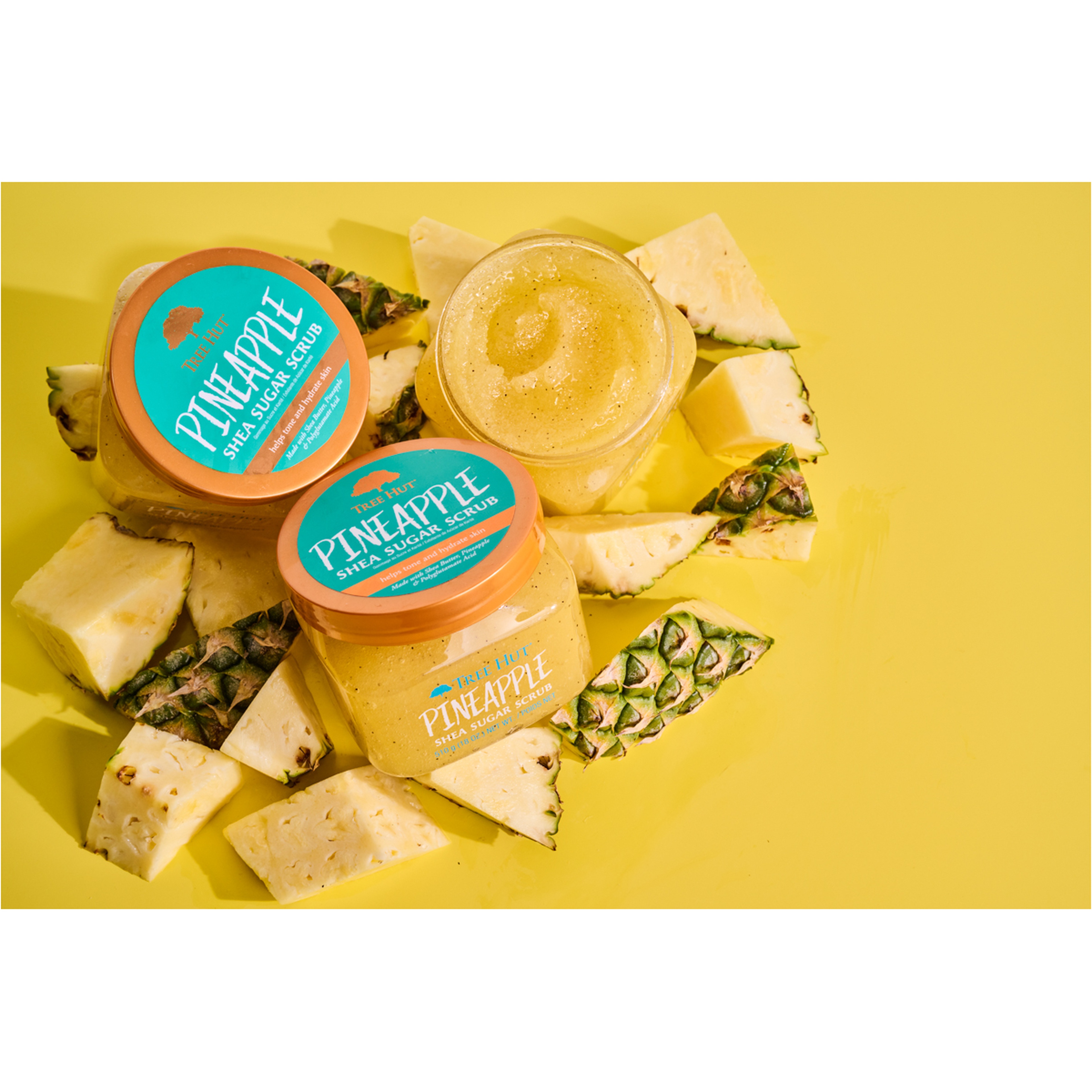 مقشر السكر بالشيا والأناناس