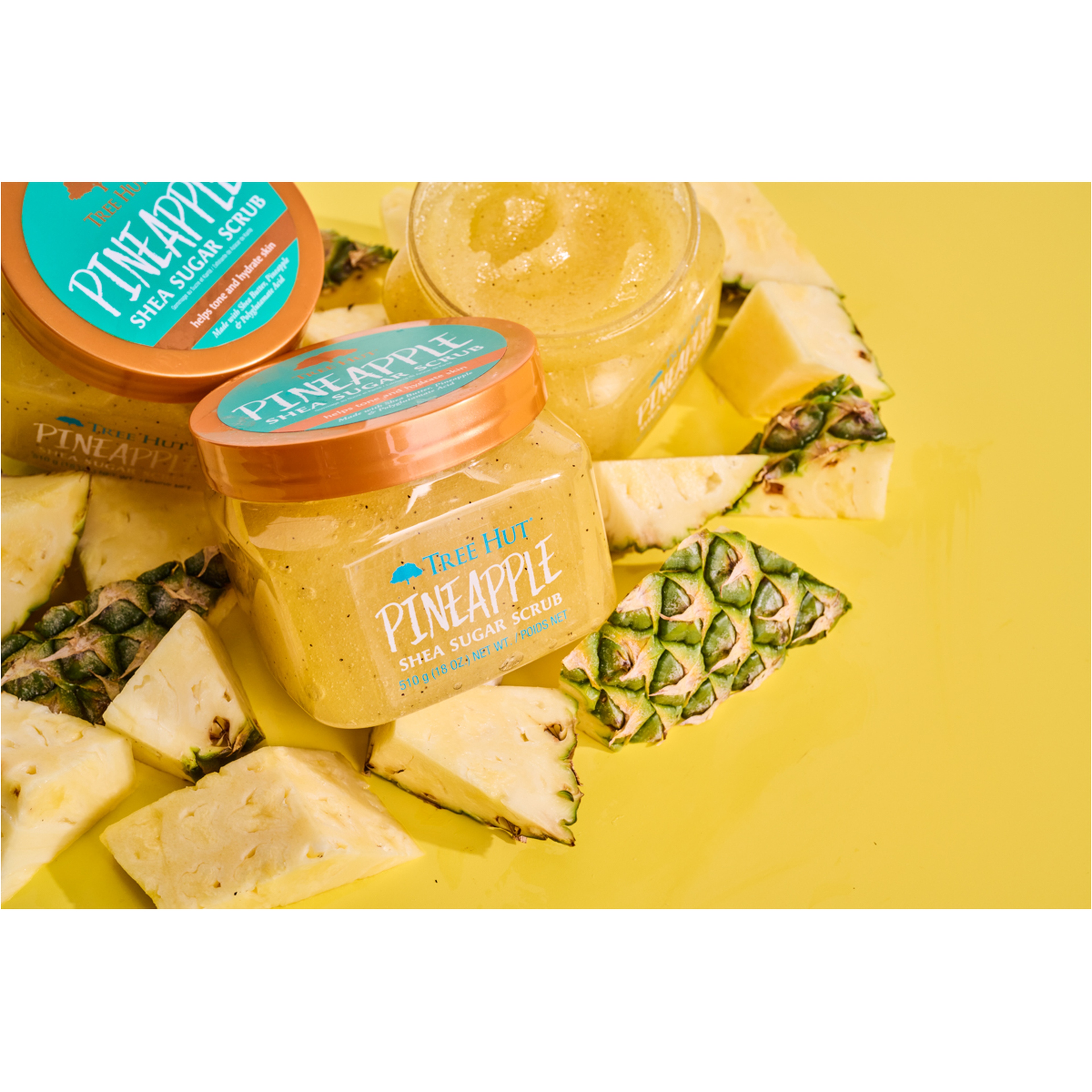 مقشر السكر بالشيا والأناناس