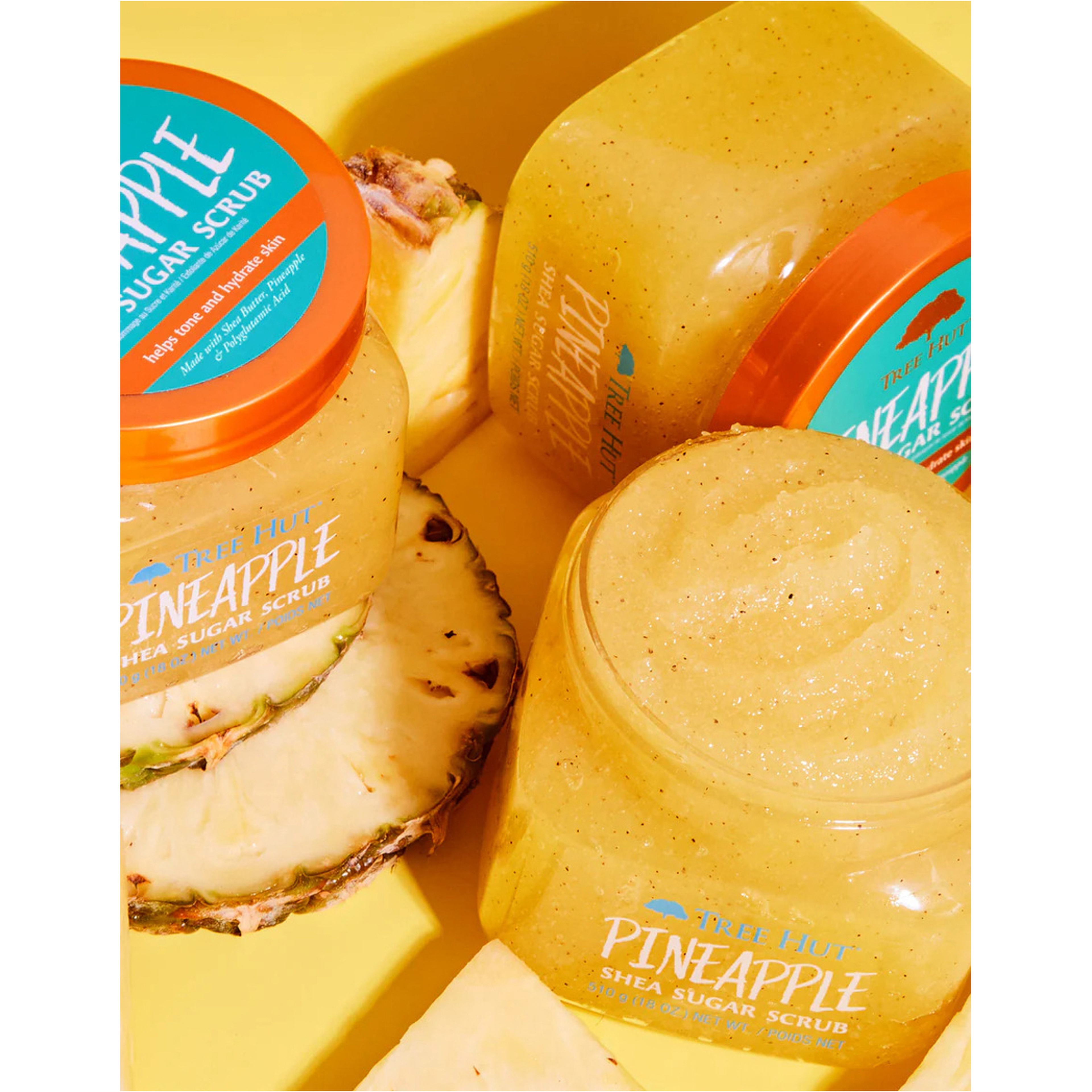 مقشر السكر بالشيا والأناناس