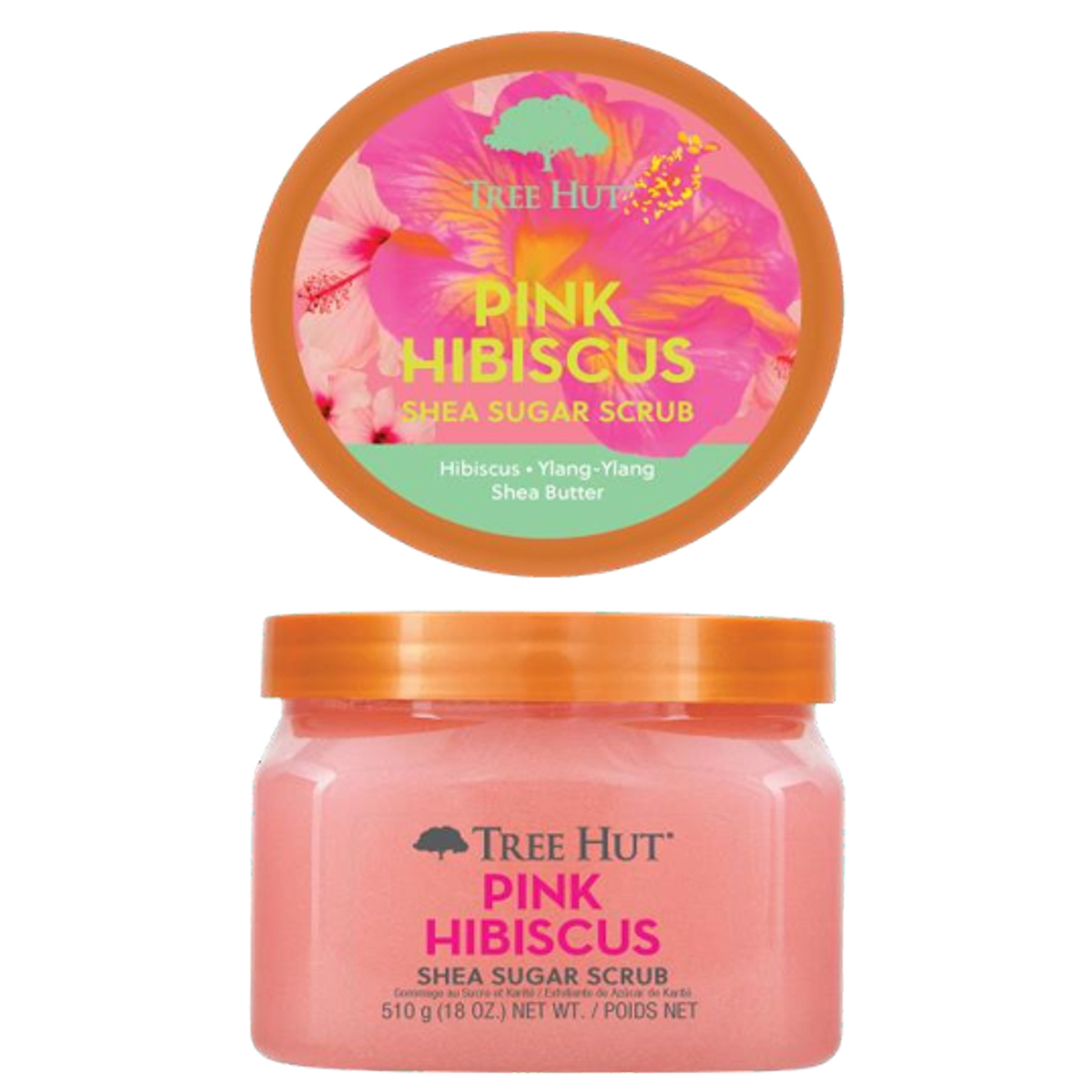 مقشر السكر بالشيا والكركديه الوردي