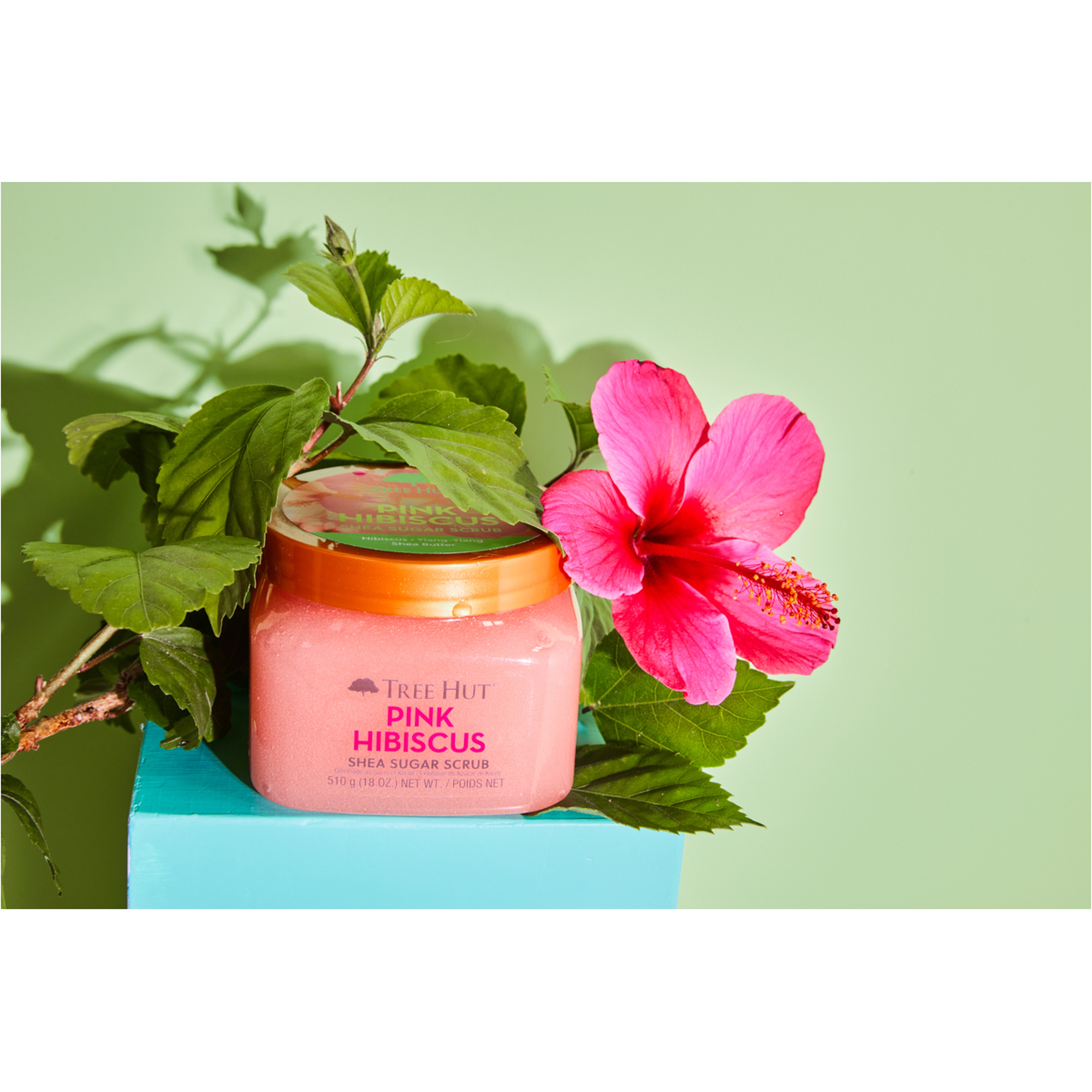 مقشر السكر بالشيا والكركديه الوردي