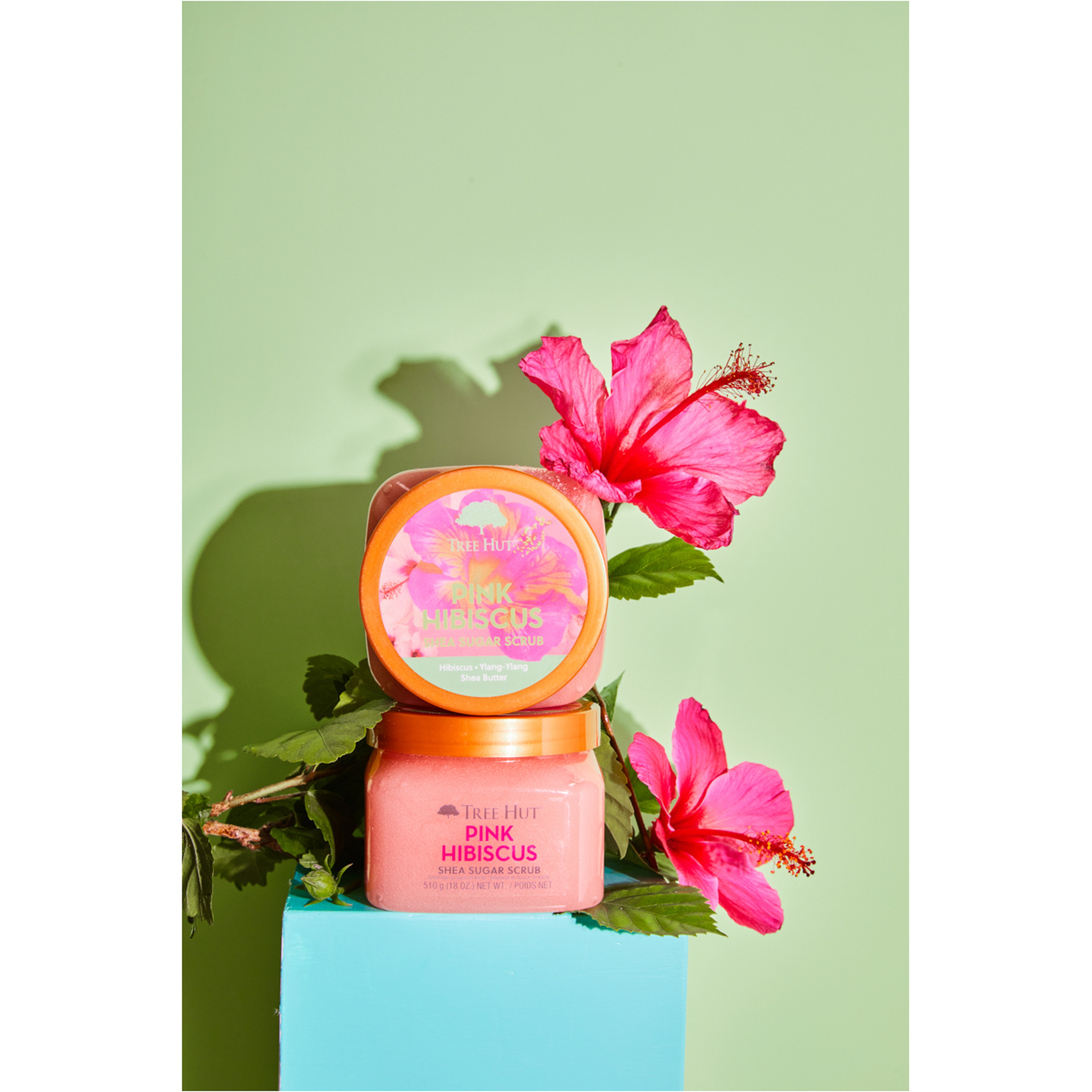 مقشر السكر بالشيا والكركديه الوردي