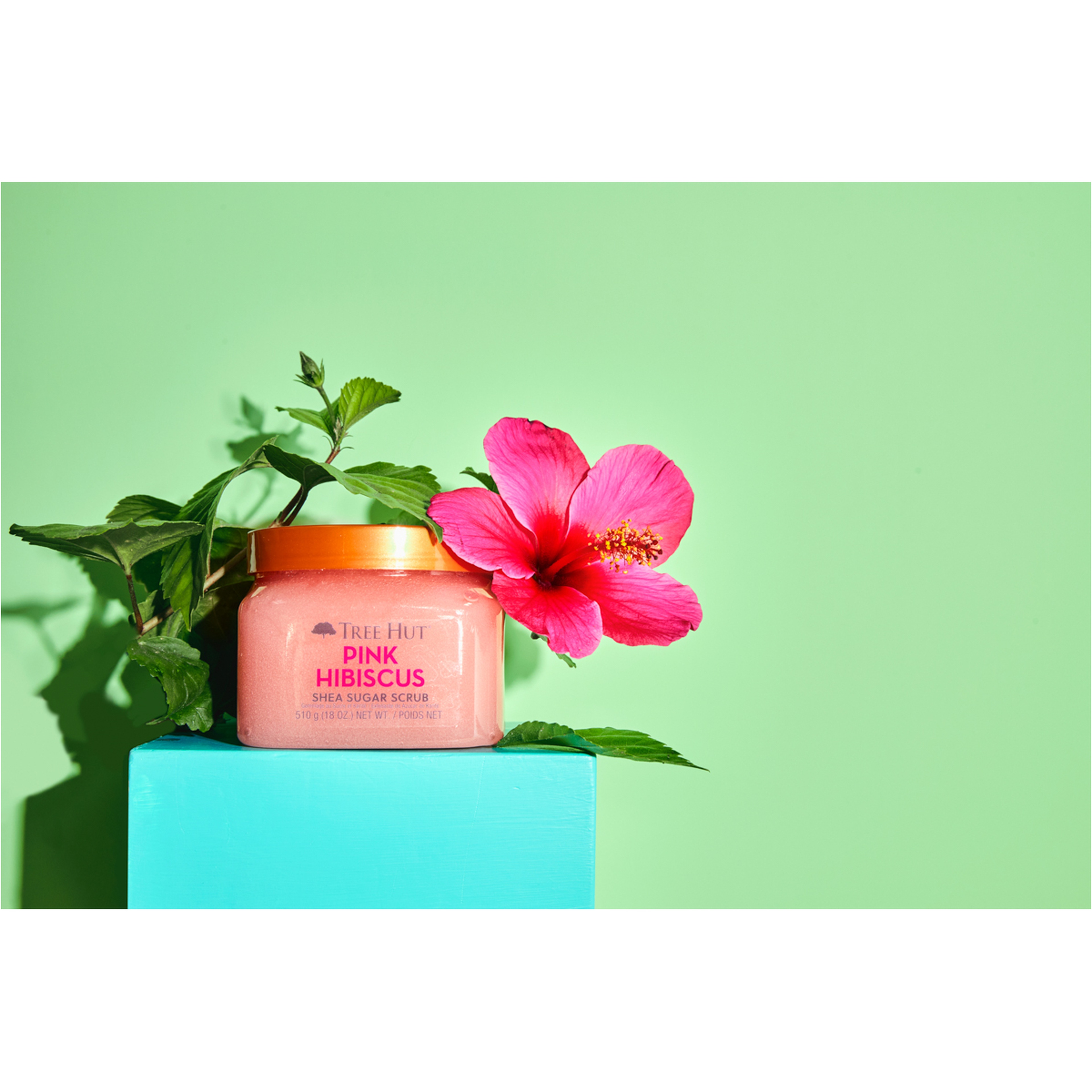 مقشر السكر بالشيا والكركديه الوردي