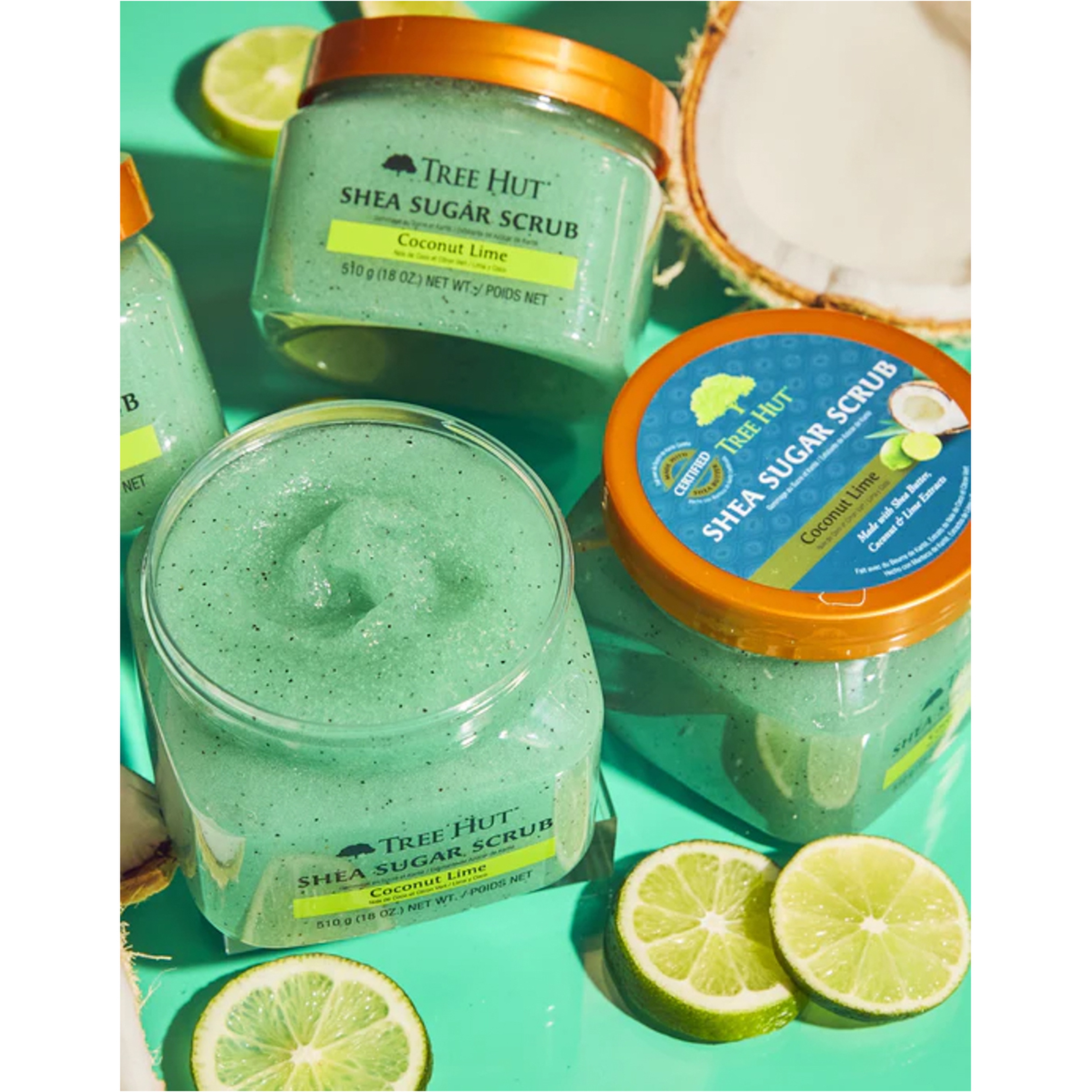 مقشر السكر بالشيا وجوزالهند والليمون