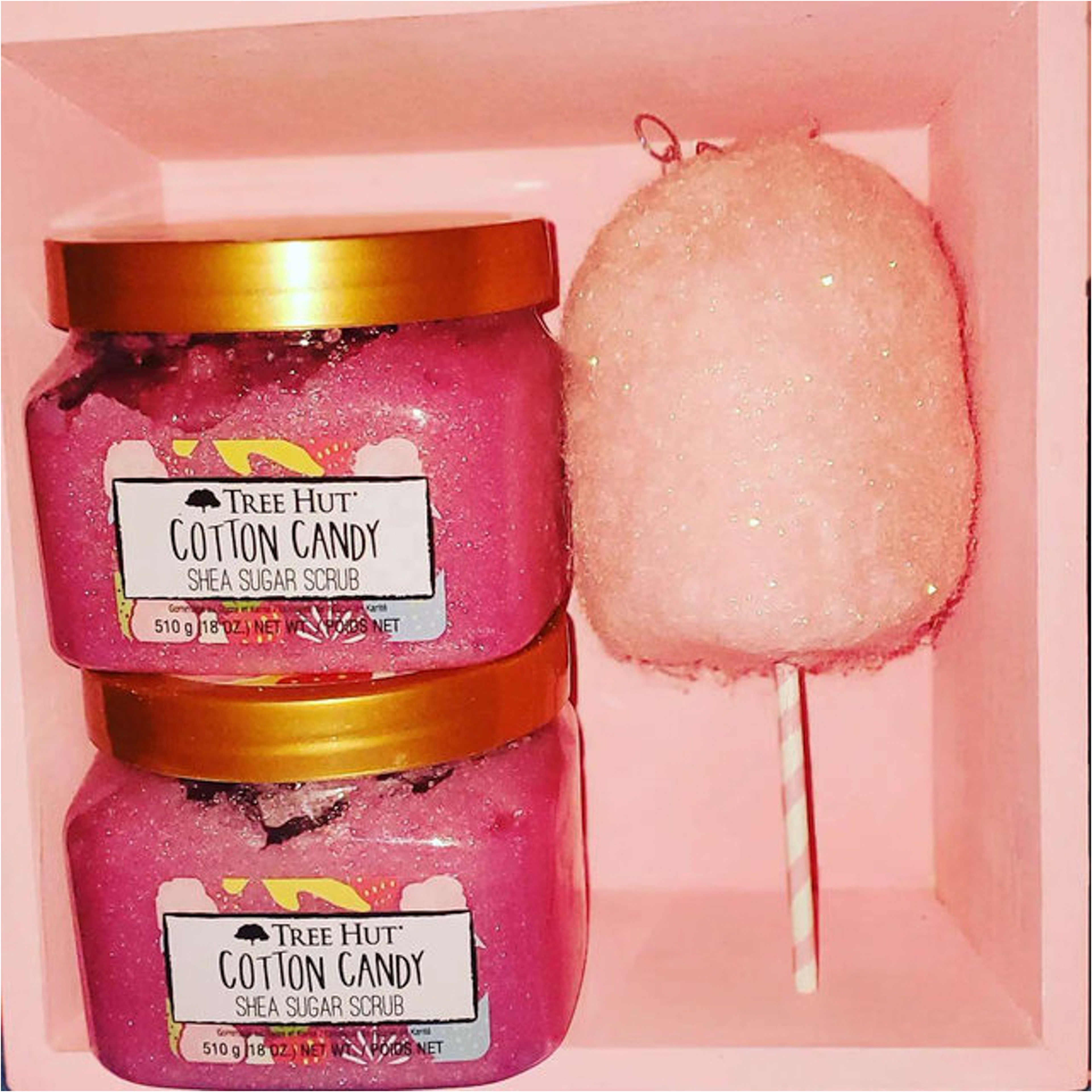 مقشر السكر بالشيا وحلوى القطن