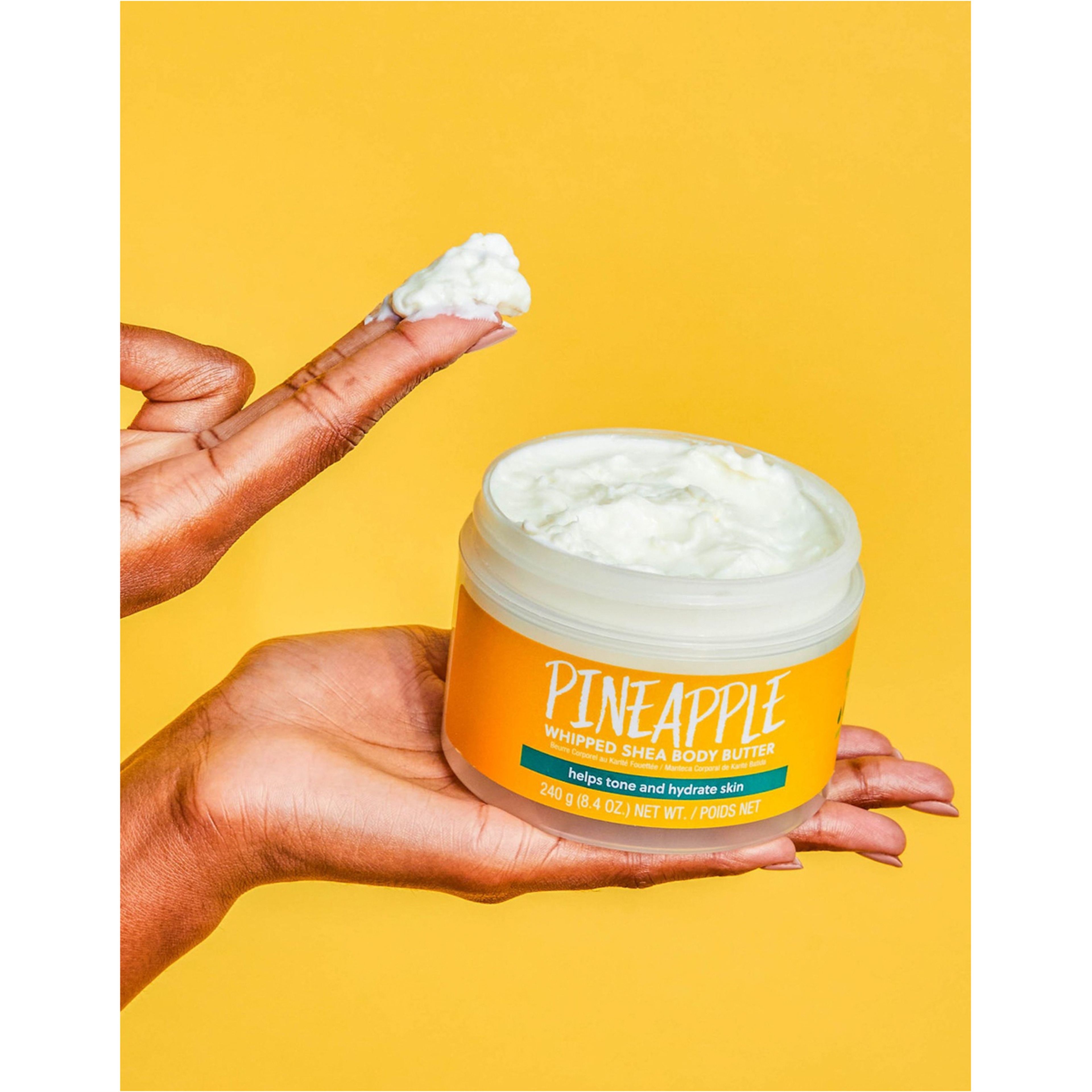 زبدة الجسم المخفوقة بالأناناس