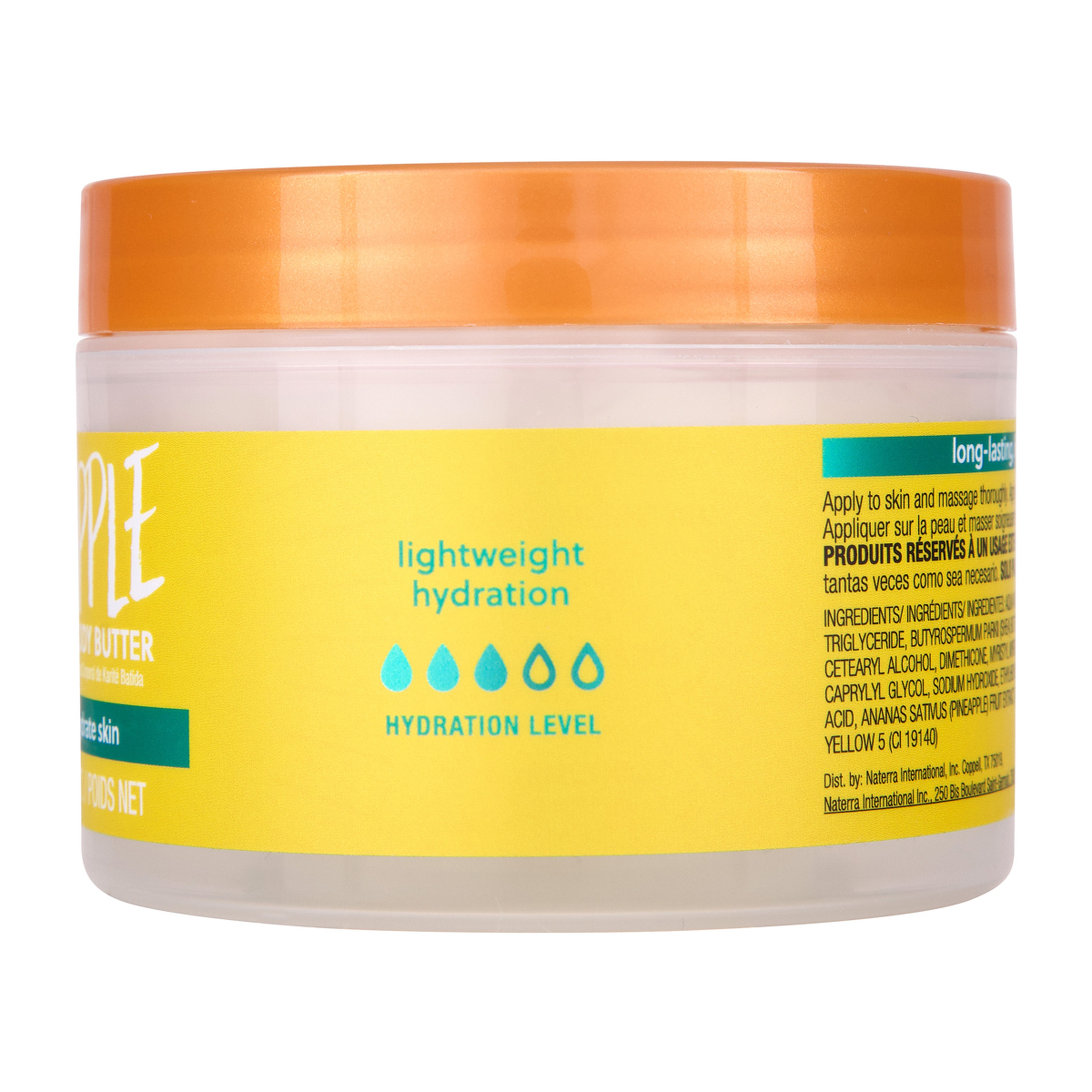 زبدة الجسم المخفوقة بالأناناس