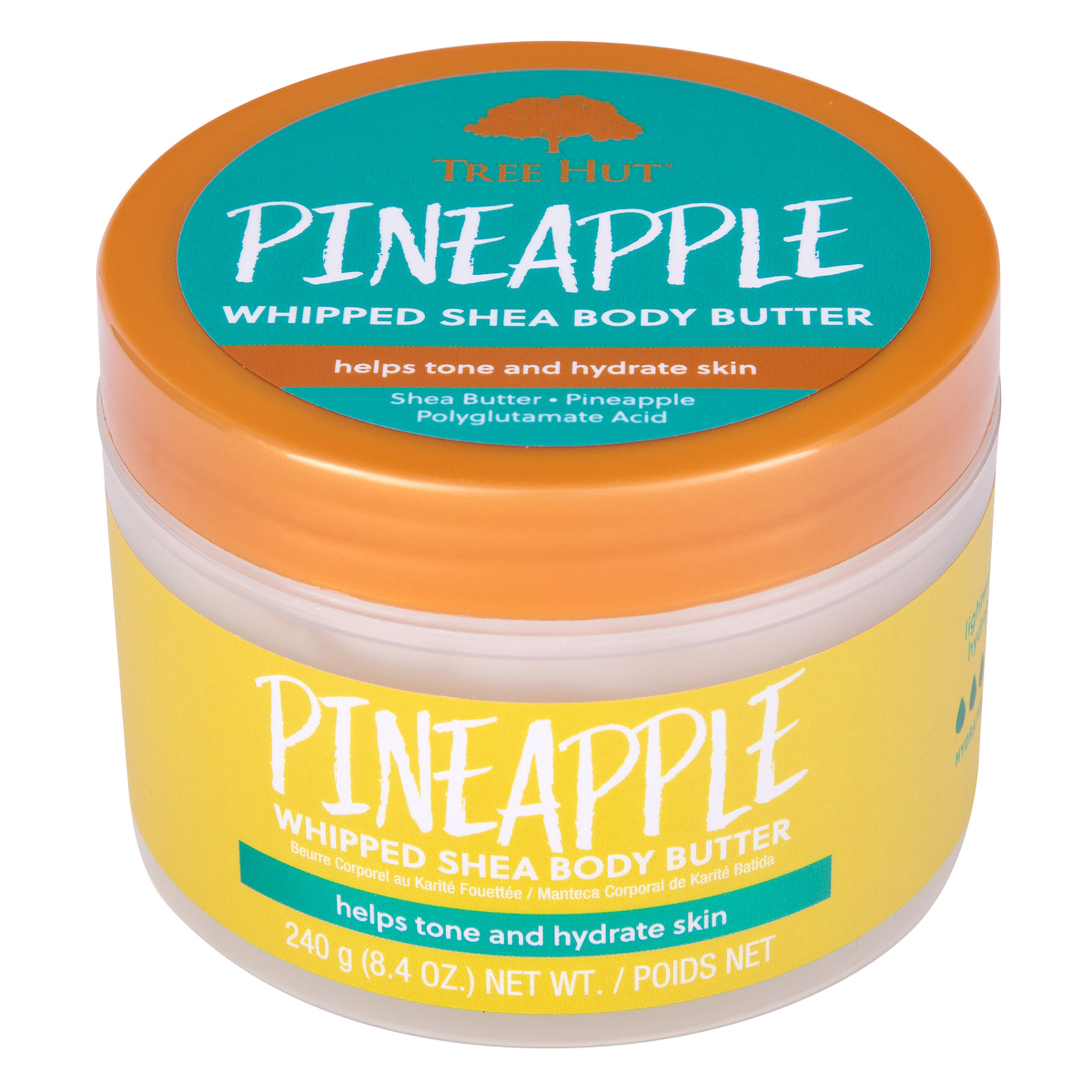 زبدة الجسم المخفوقة بالأناناس