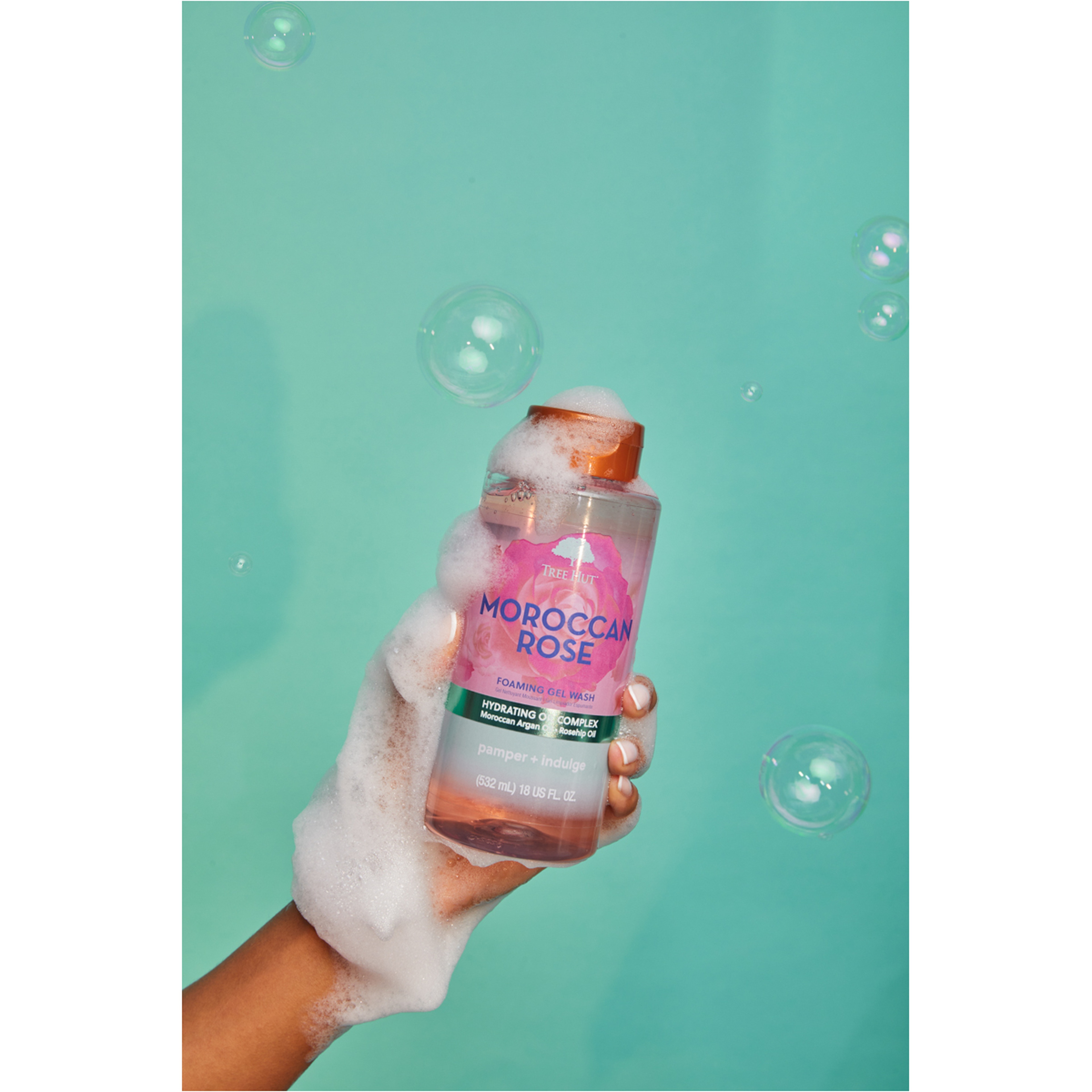 غسول جل رغوي بالورد المغربي