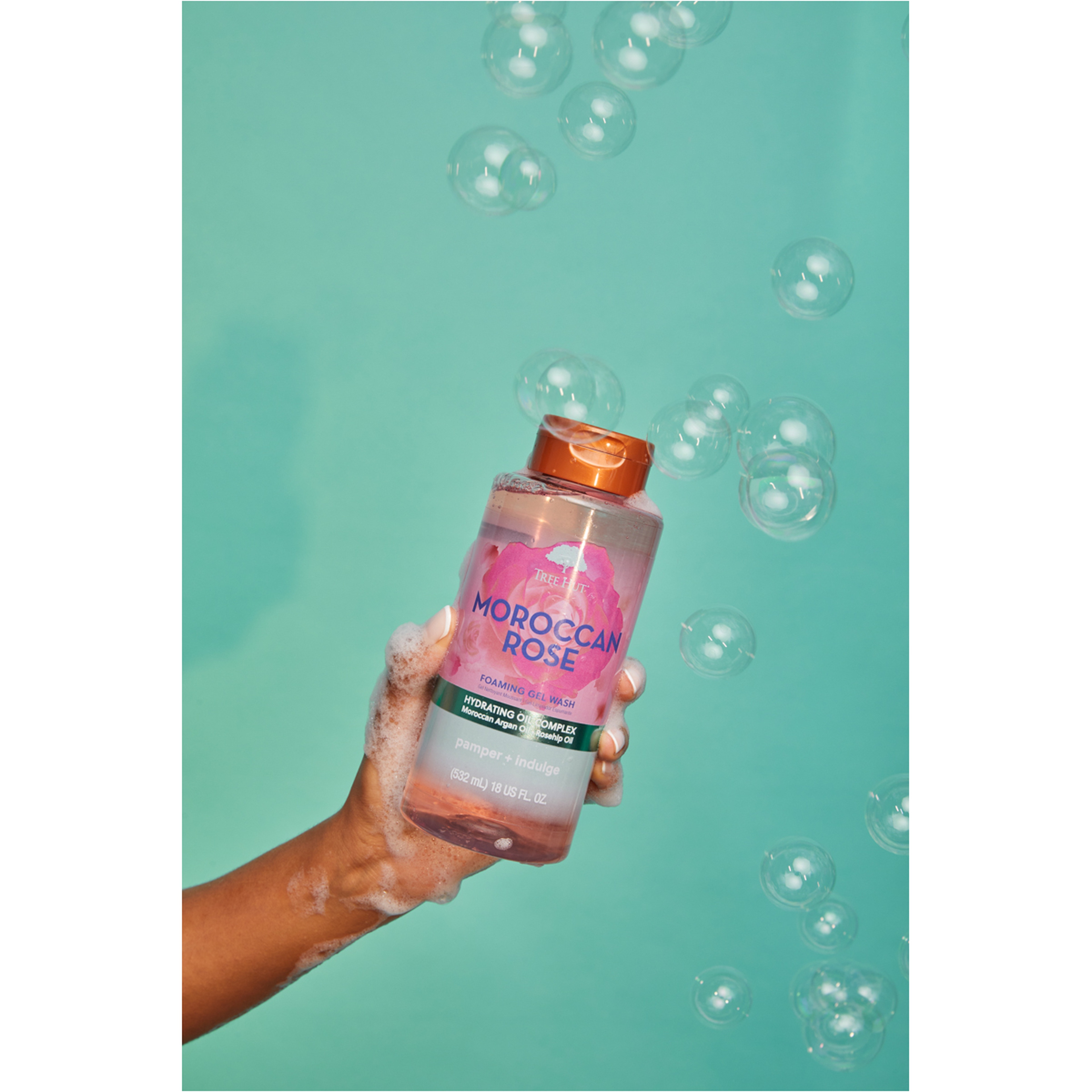 غسول جل رغوي بالورد المغربي